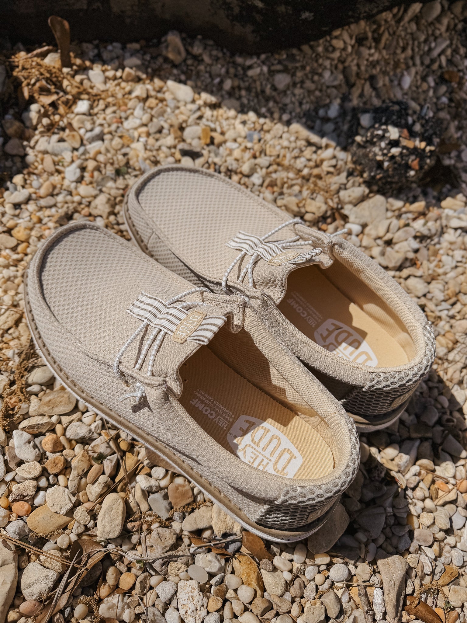 Hey Dude Men's Wally Mesh Neutrals in Island Neutral – Boot Country