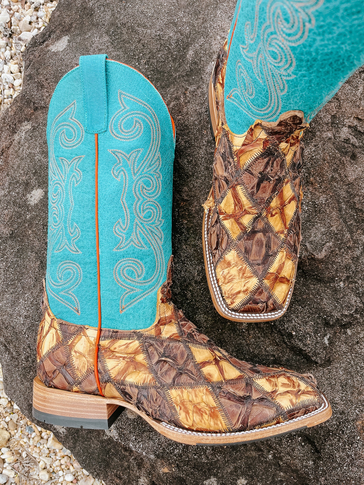 Botas vaqueras Horse Power Patchwork Big Bass para hombre