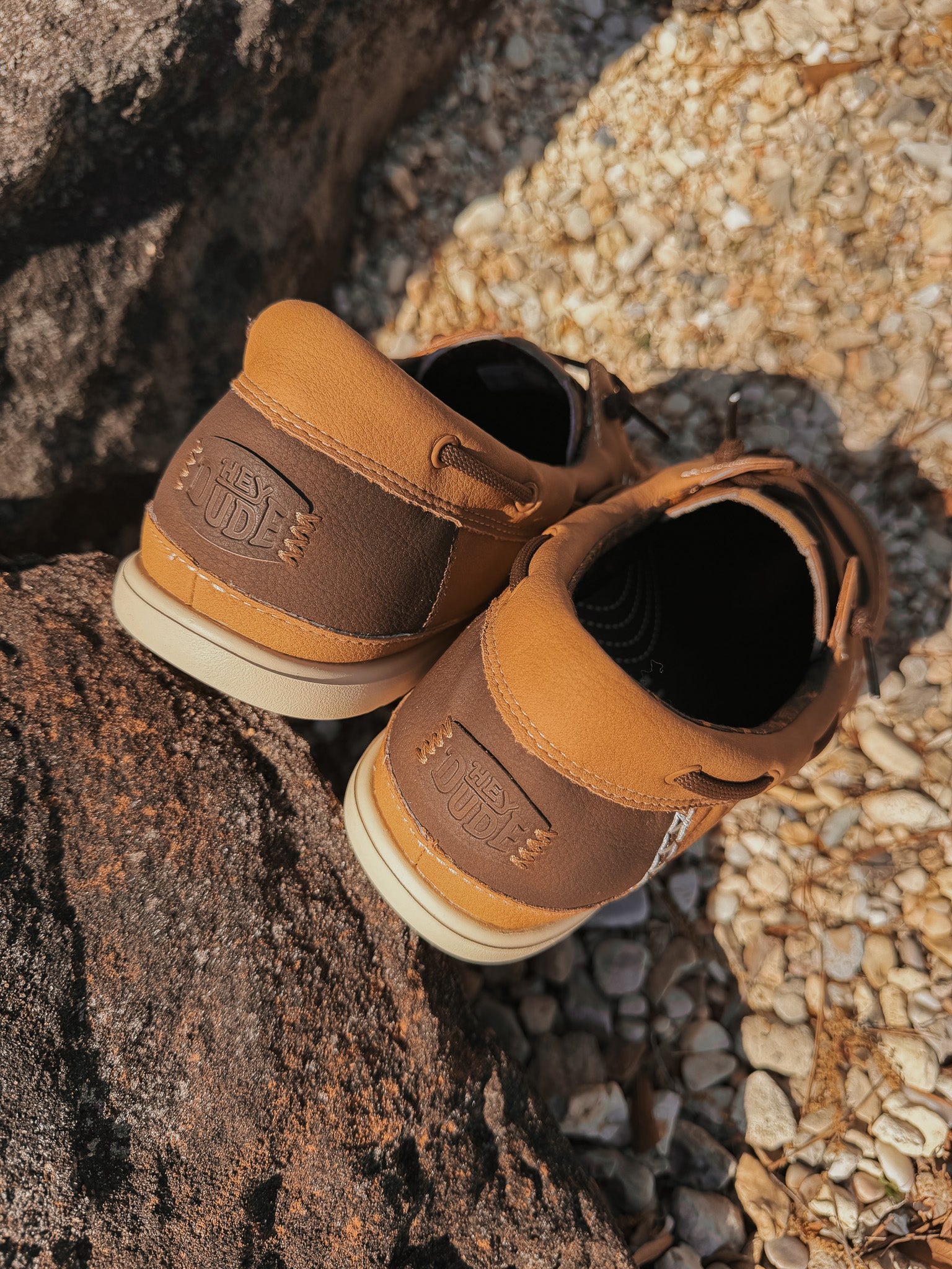 Hey Dude Men's Harbor Lo Classic in Bone Brown/Multi