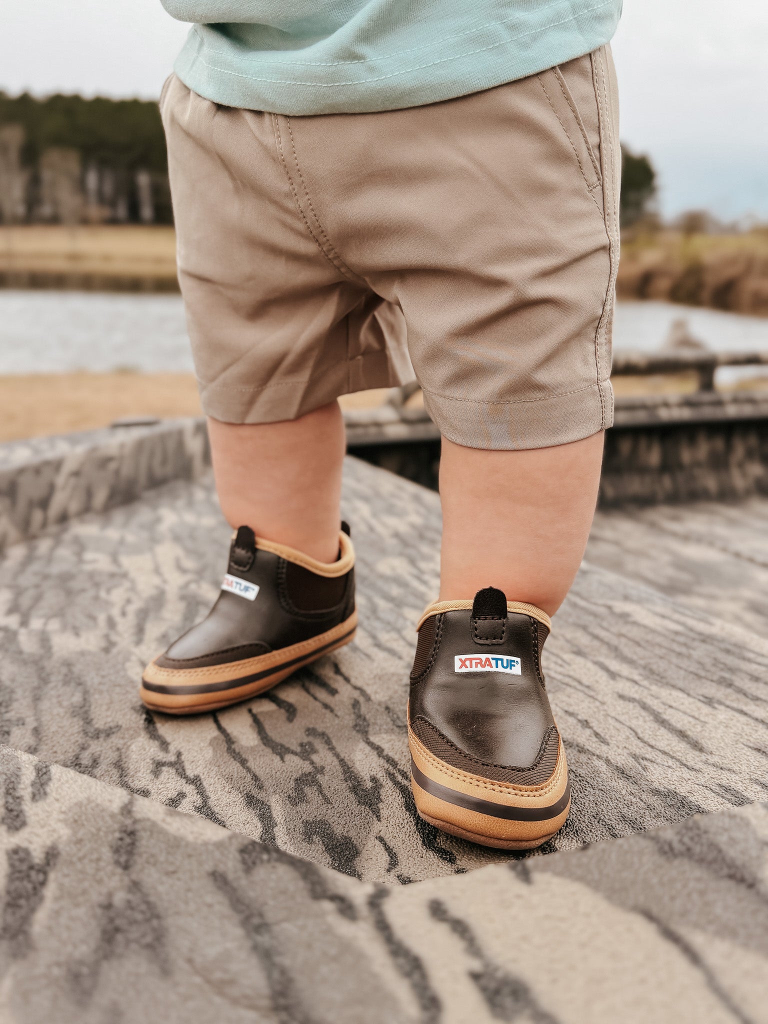 Xtratuf Infant Minnow Ankle Deck Boot in Brown