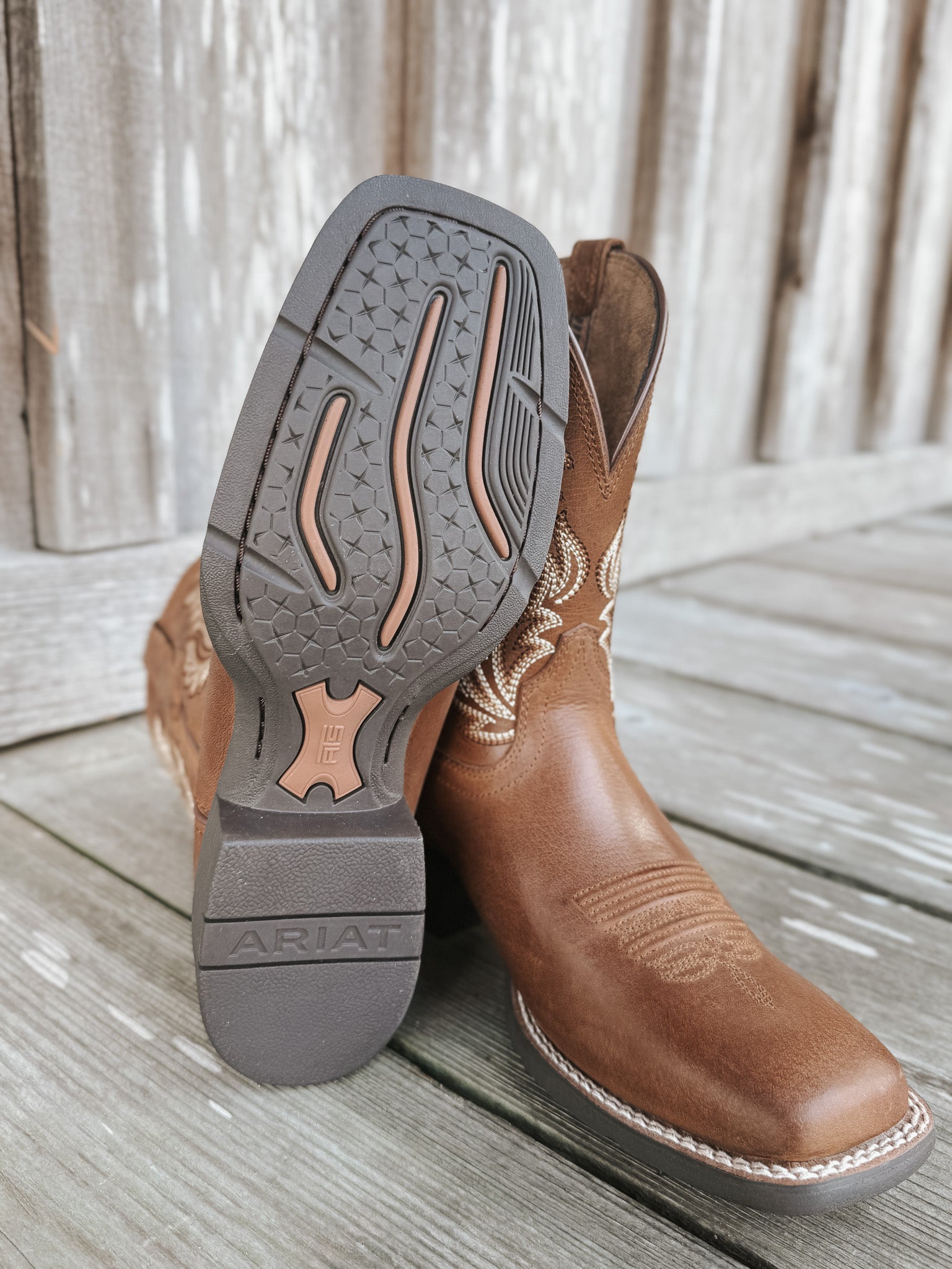 Women's Ariat Round Up Filly Wide Square Toe Western Boots