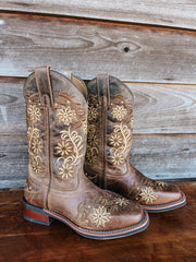 Women's Laredo by Dan Post Secret Garden Floral Embroidered Western Boot