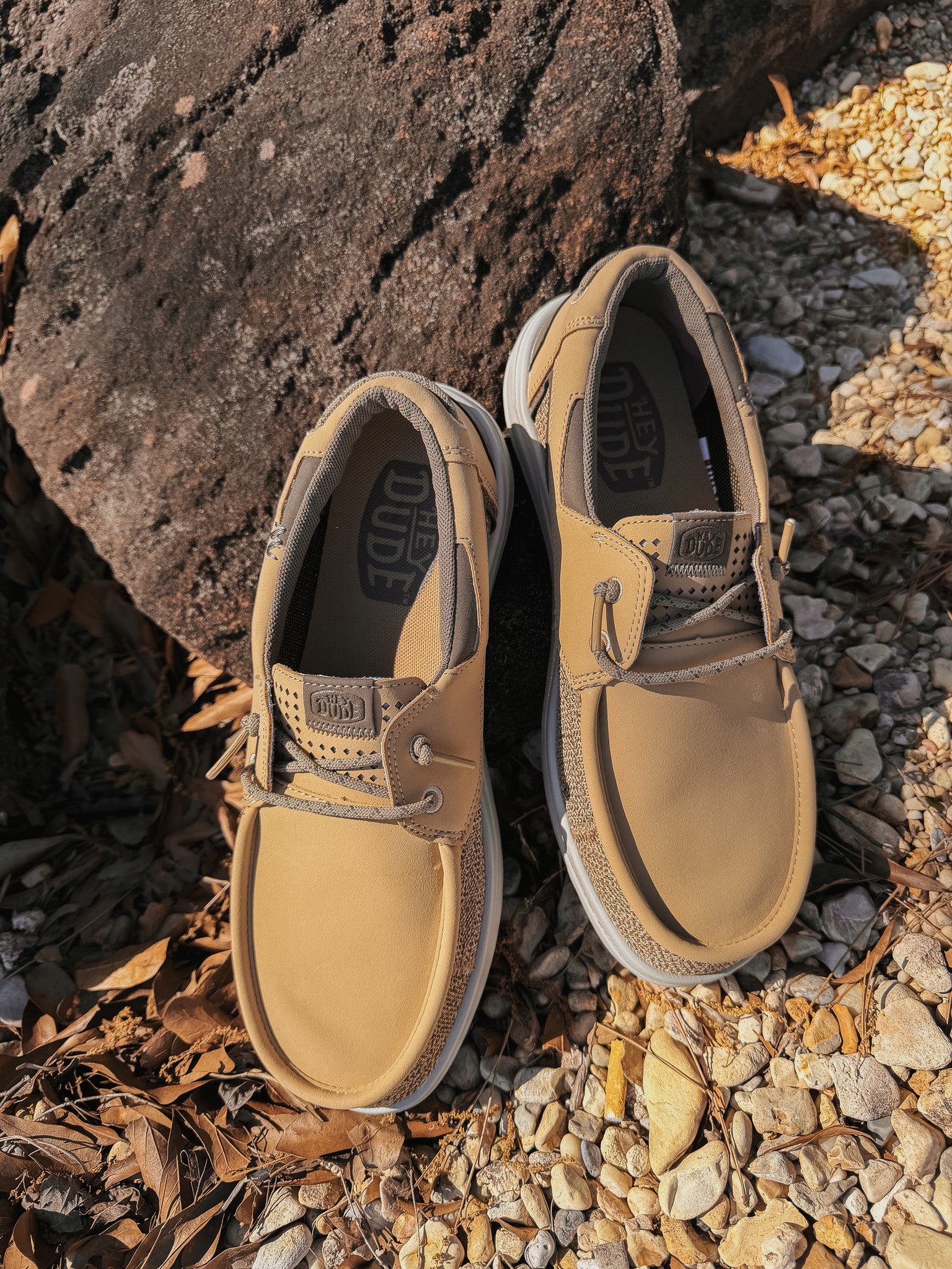 Hey Dude Men's Welsh Grip Classic Mesh in Incense/Morel Brown