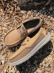 Hey Dude Men's Welsh Grip Classic Mesh in Incense/Morel Brown