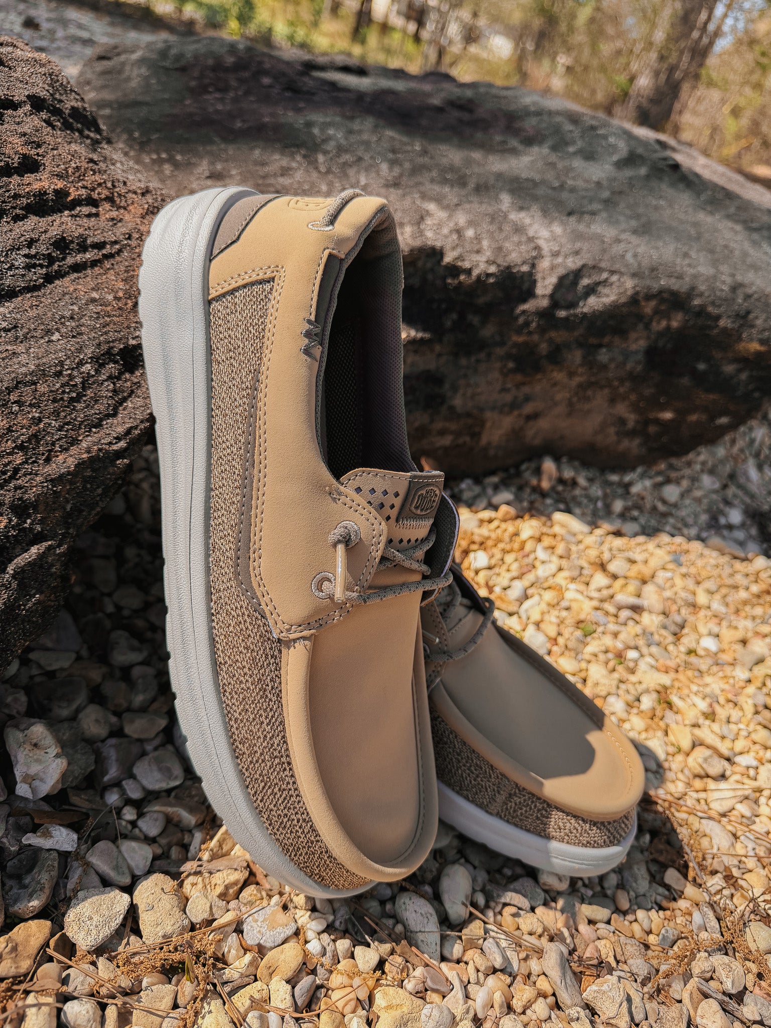 Hey Dude Men's Welsh Grip Classic Mesh in Incense/Morel Brown