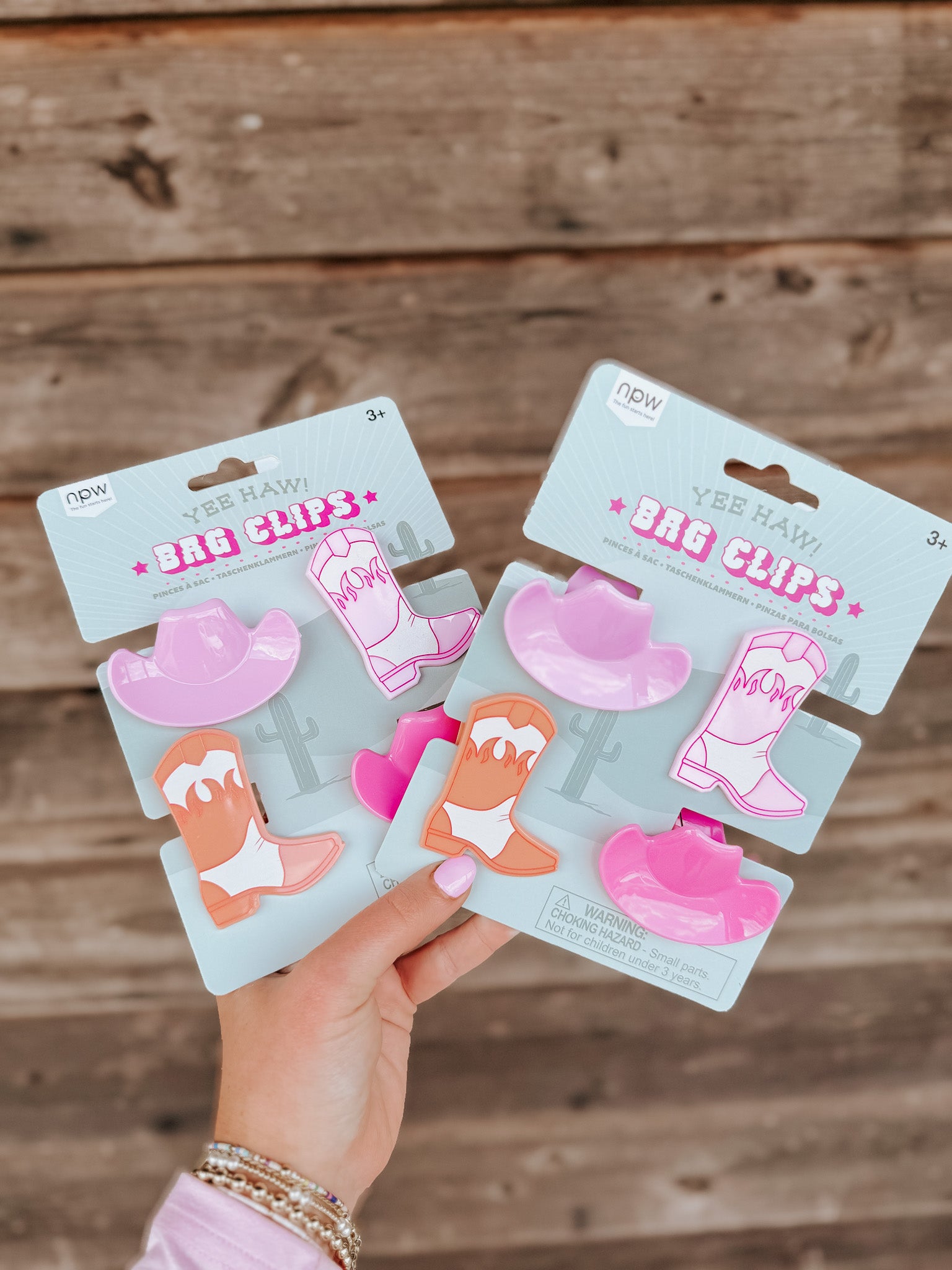 Yee Haw Bag Clips- 4 Pack