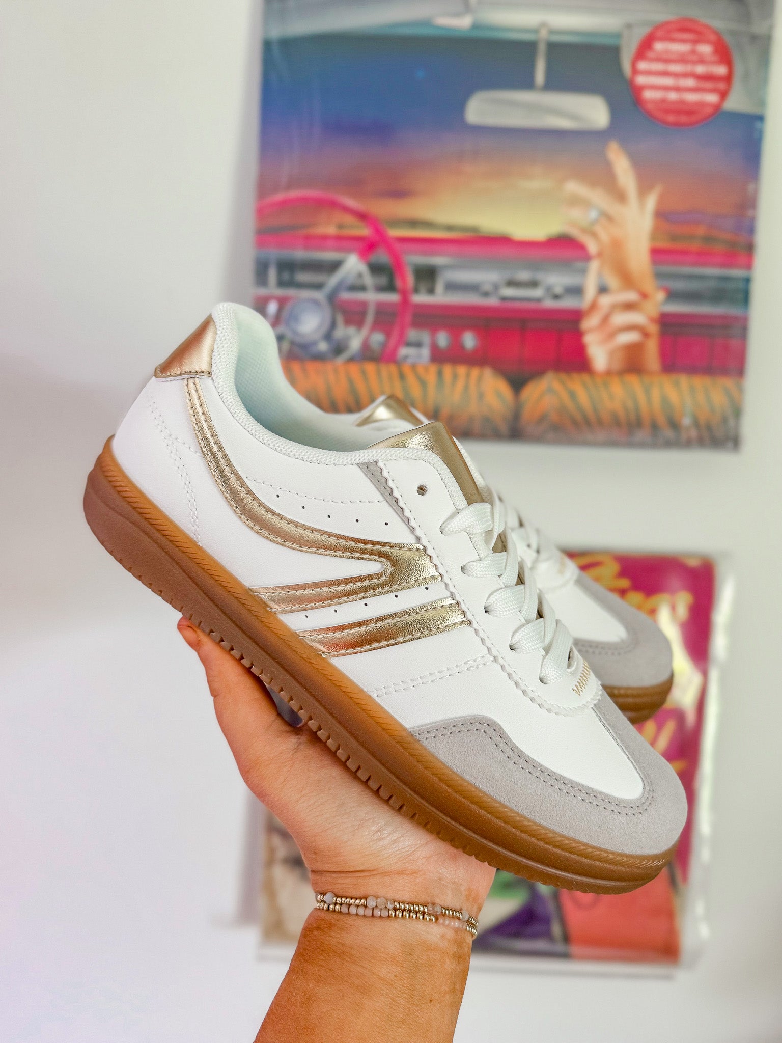 Radiant Steps Gold Sneakers