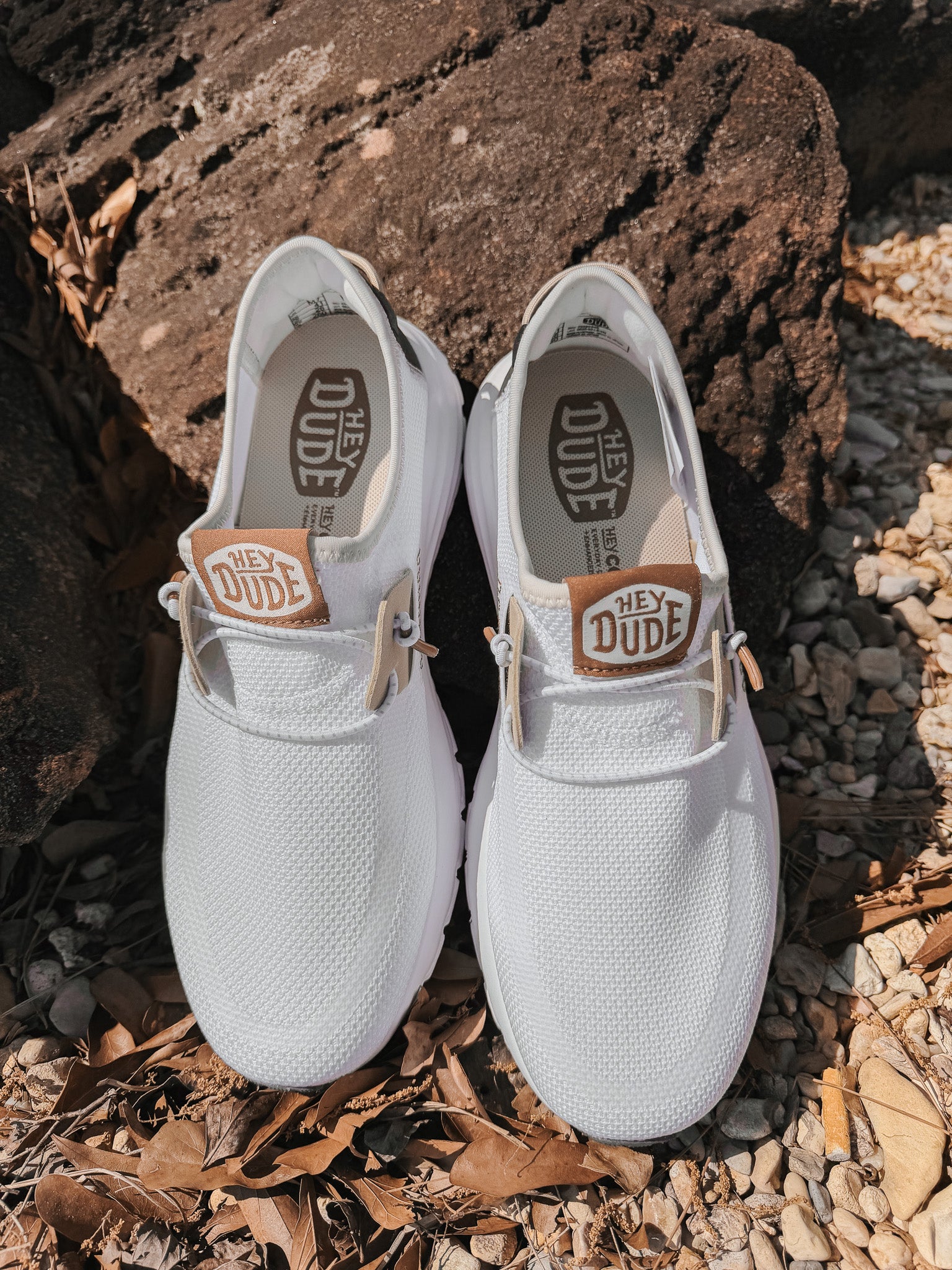 Hey Dude Men's Sirocco Stretch Sox in White/Multi