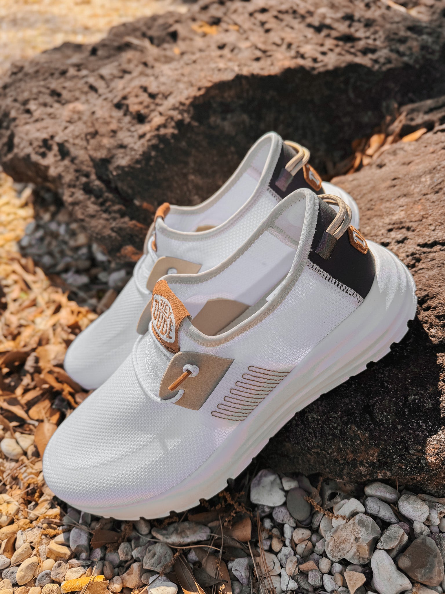 Hey Dude Men's Sirocco Stretch Sox in White/Multi