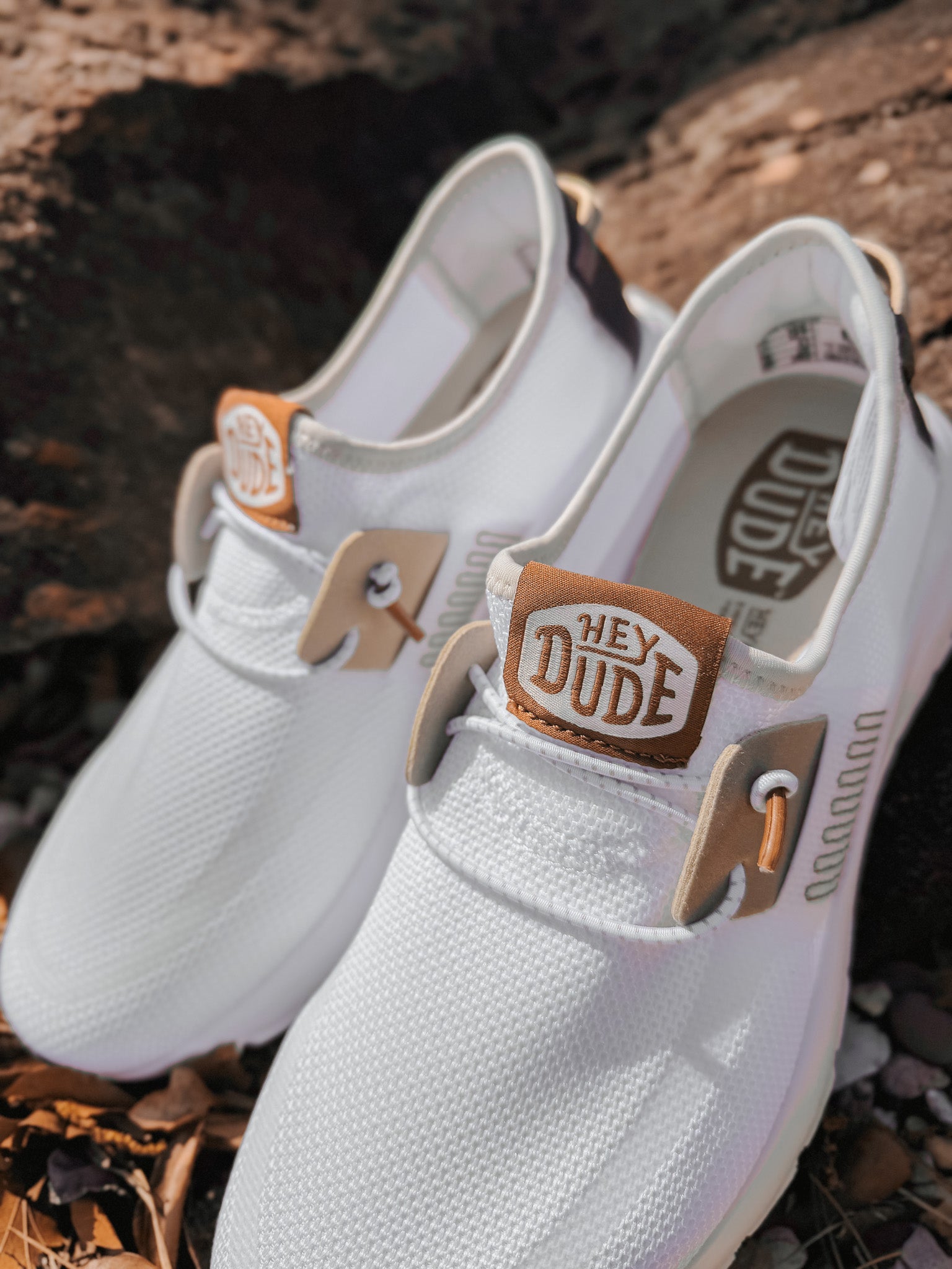 Hey Dude Men's Sirocco Stretch Sox in White/Multi