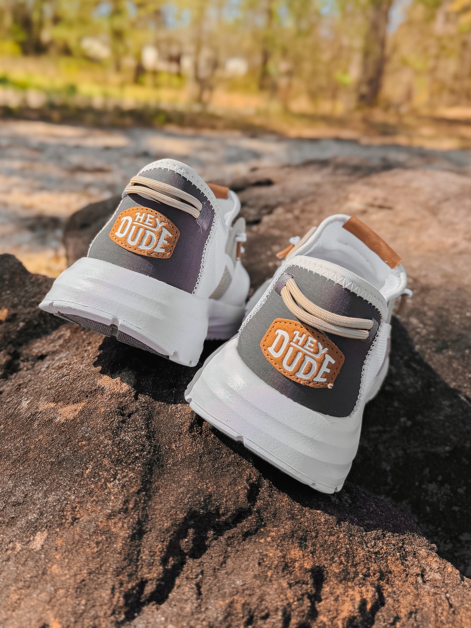 Hey Dude Men's Sirocco Stretch Sox in White/Multi