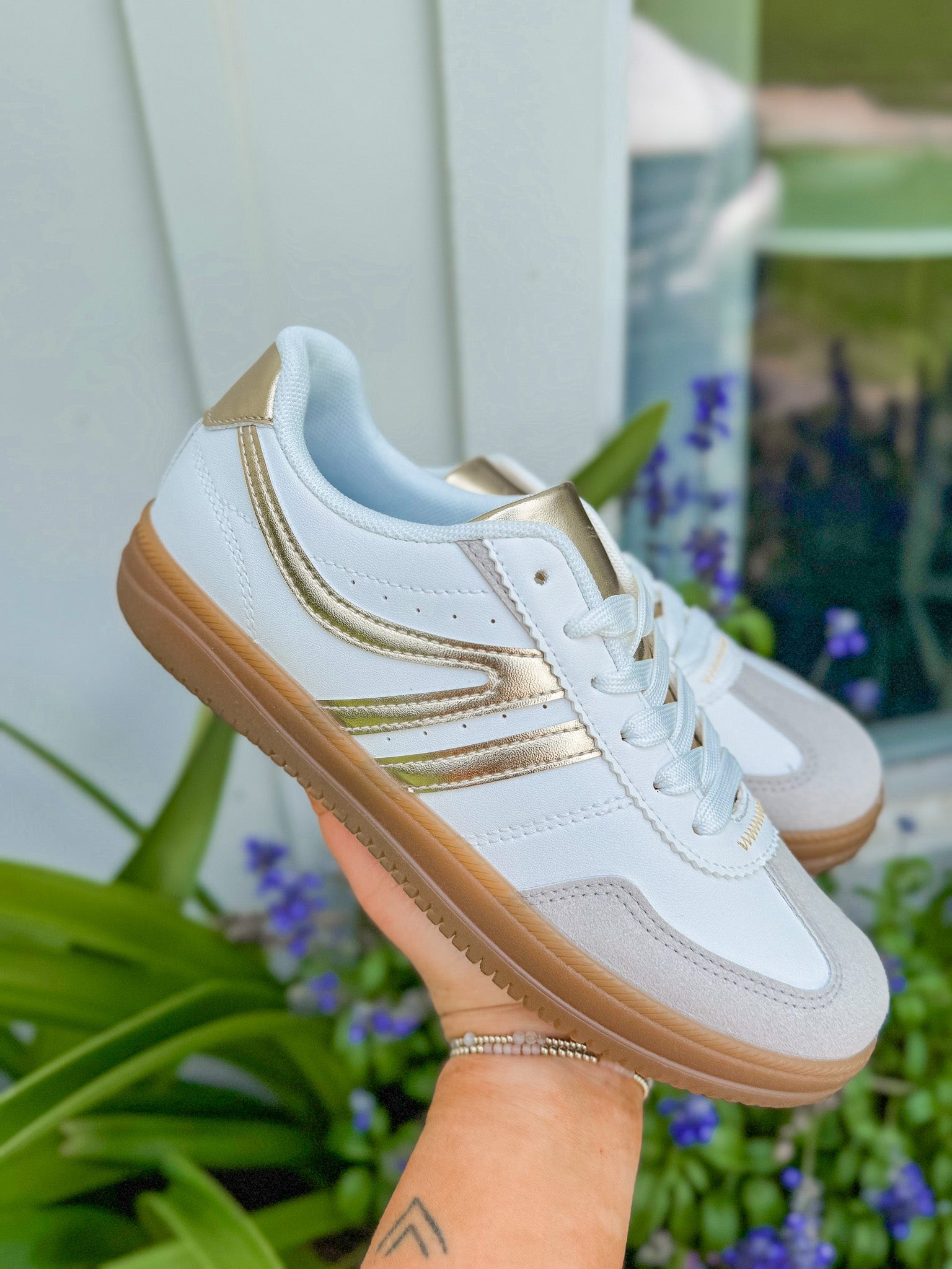 Radiant Steps Gold Sneakers