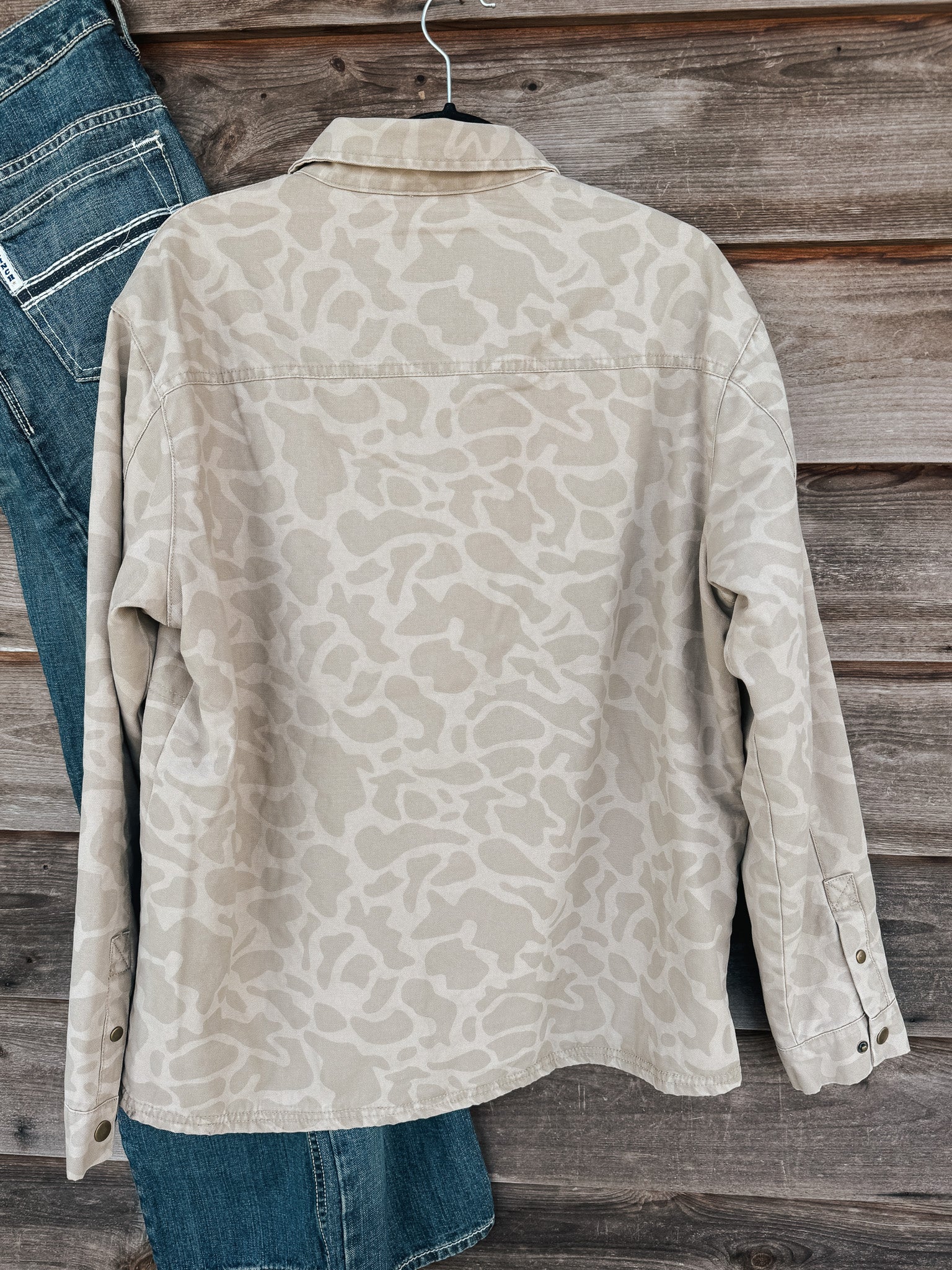 Men's Southern Marsh Camo Bishop Rugged Canvas Jacket in Tan