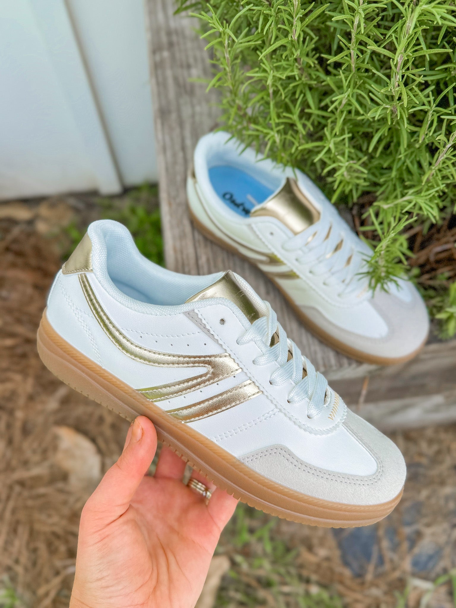 Radiant Steps Gold Sneakers