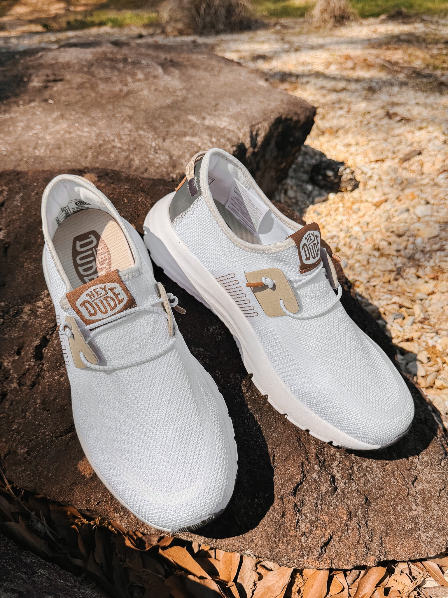 Hey Dude Men's Sirocco Stretch Sox in White/Multi