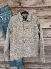 Men's Southern Marsh Camo Bishop Rugged Canvas Jacket in Dark Brown