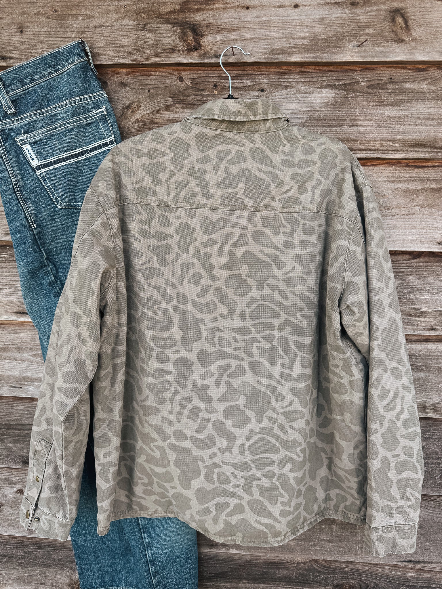 Men's Southern Marsh Camo Bishop Rugged Canvas Jacket in Dark Brown