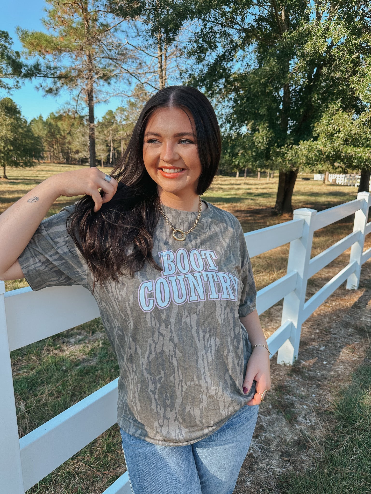 Boot Country Bottomland Camo Tee