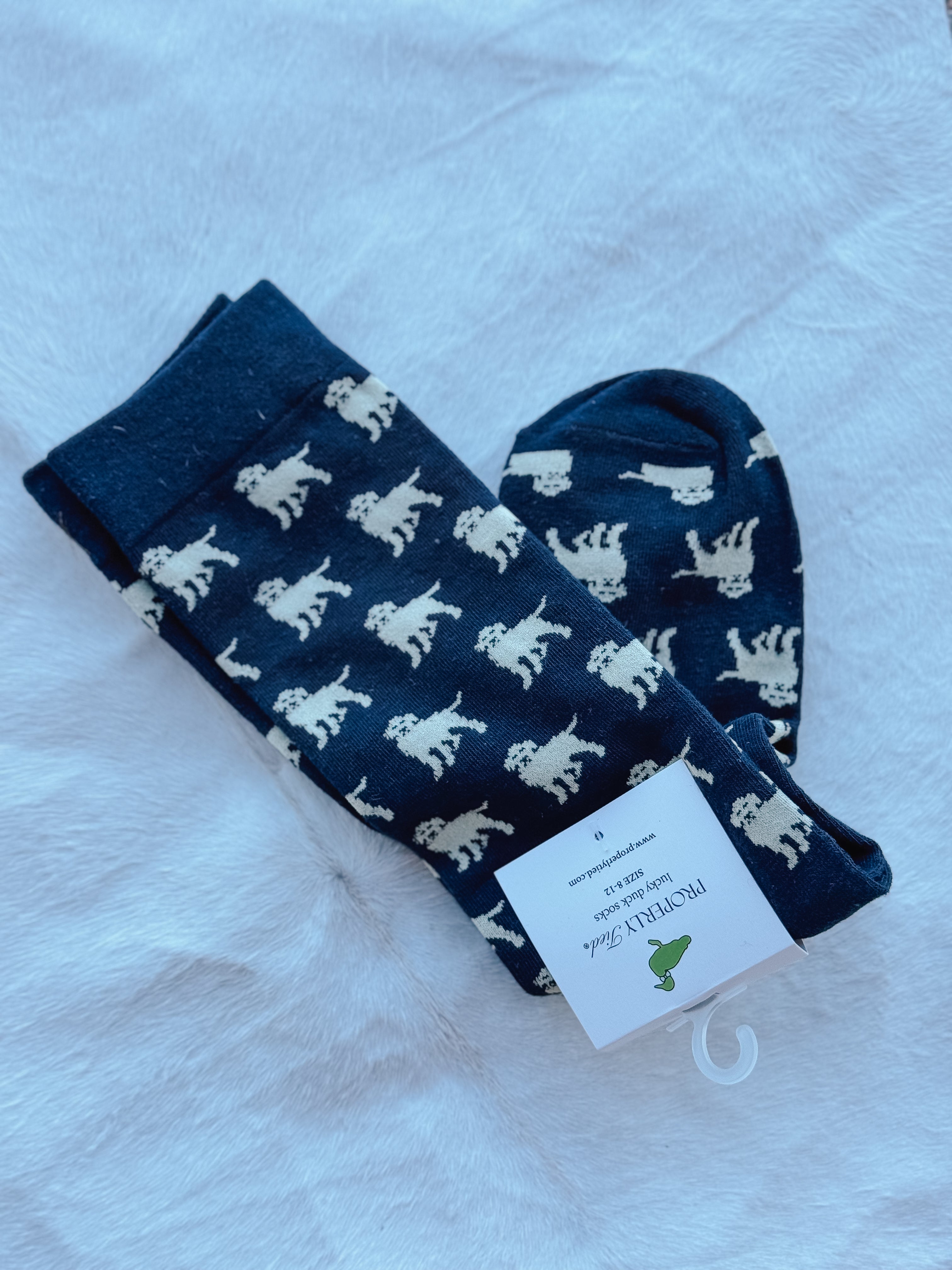 Properly Tied Golden Retriever Socks