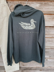 Men's Southern Marsh Surfside Hoodie Duck Originals in Charcoal Gray