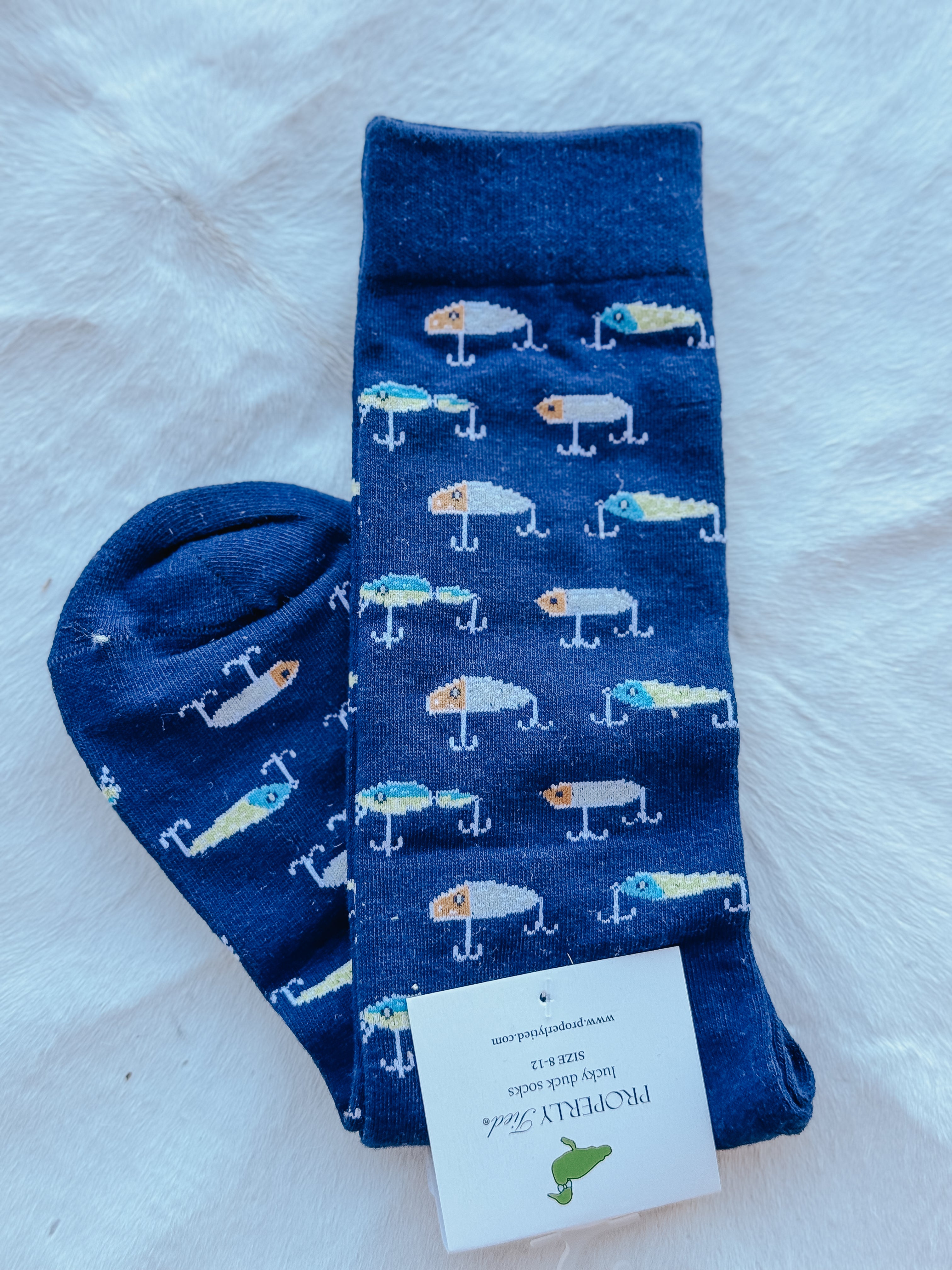 Señuelos vintage correctamente atados Calcetines