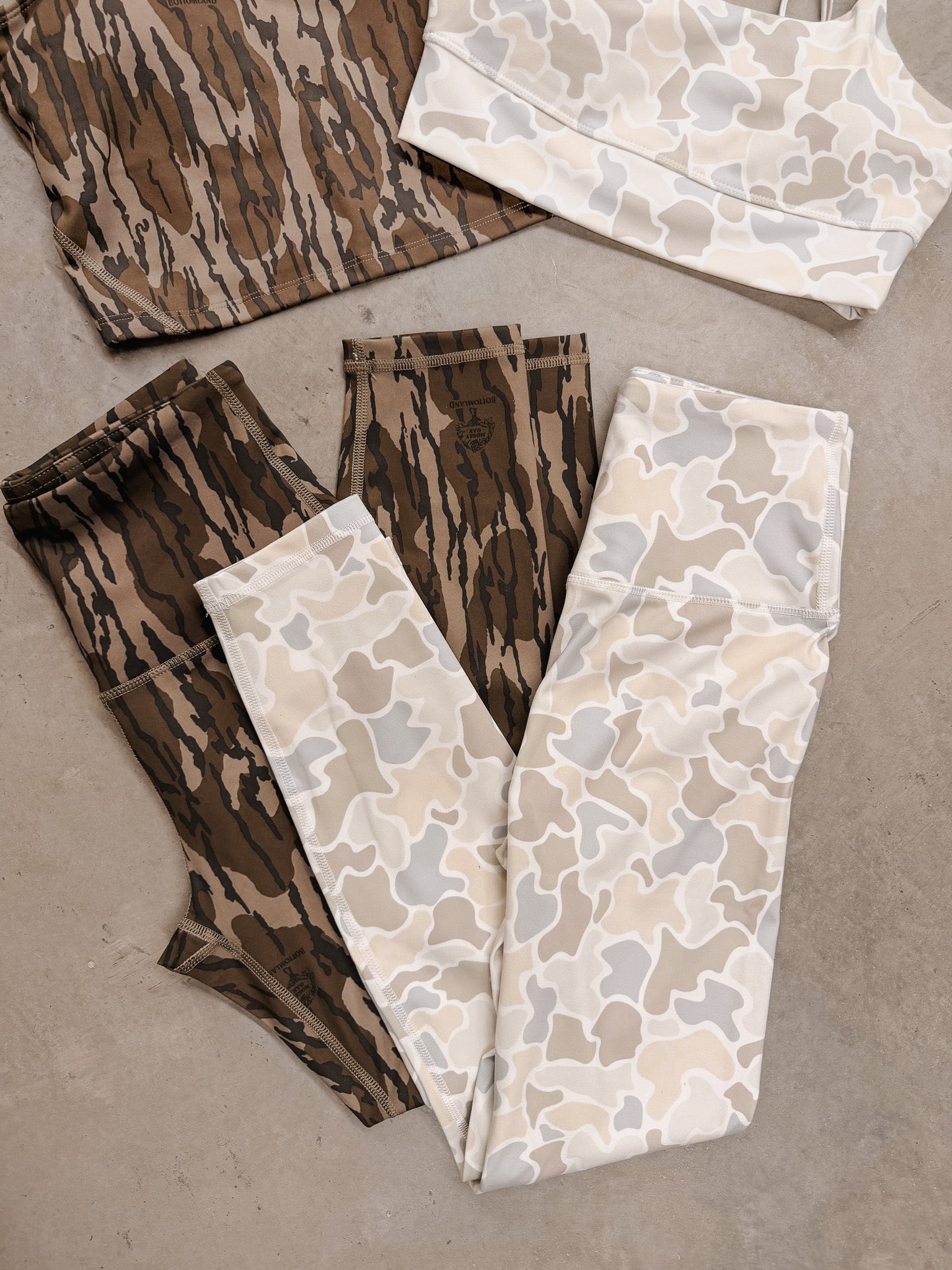 Local Girl Leggings in Forest Camo Saltwater