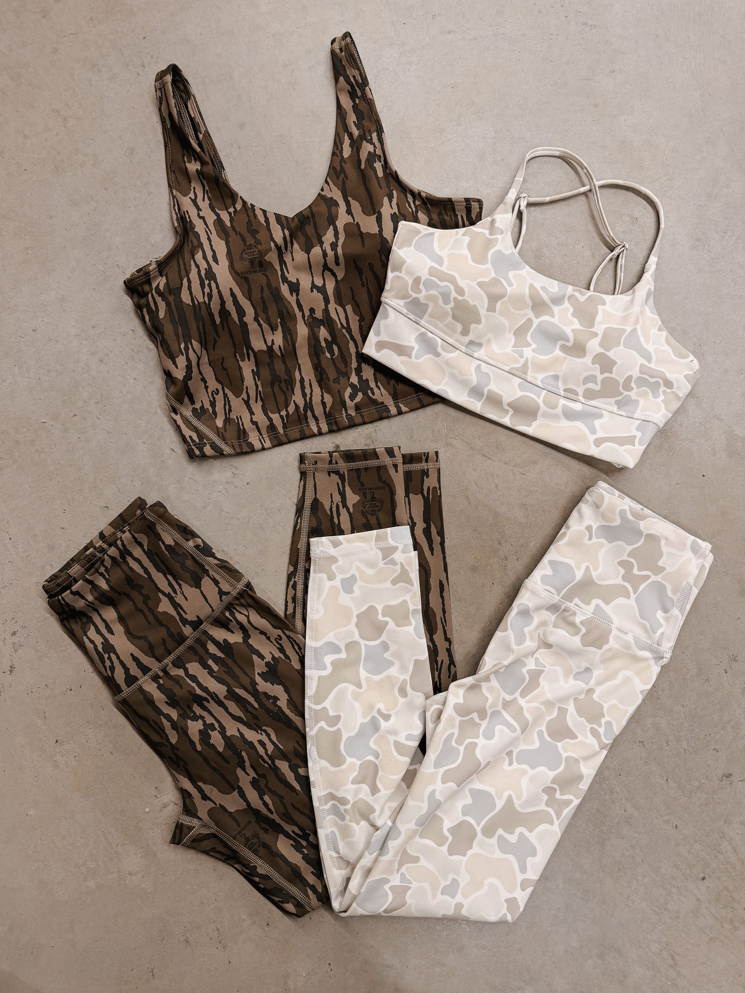 Local Girl Leggings in Forest Camo Saltwater