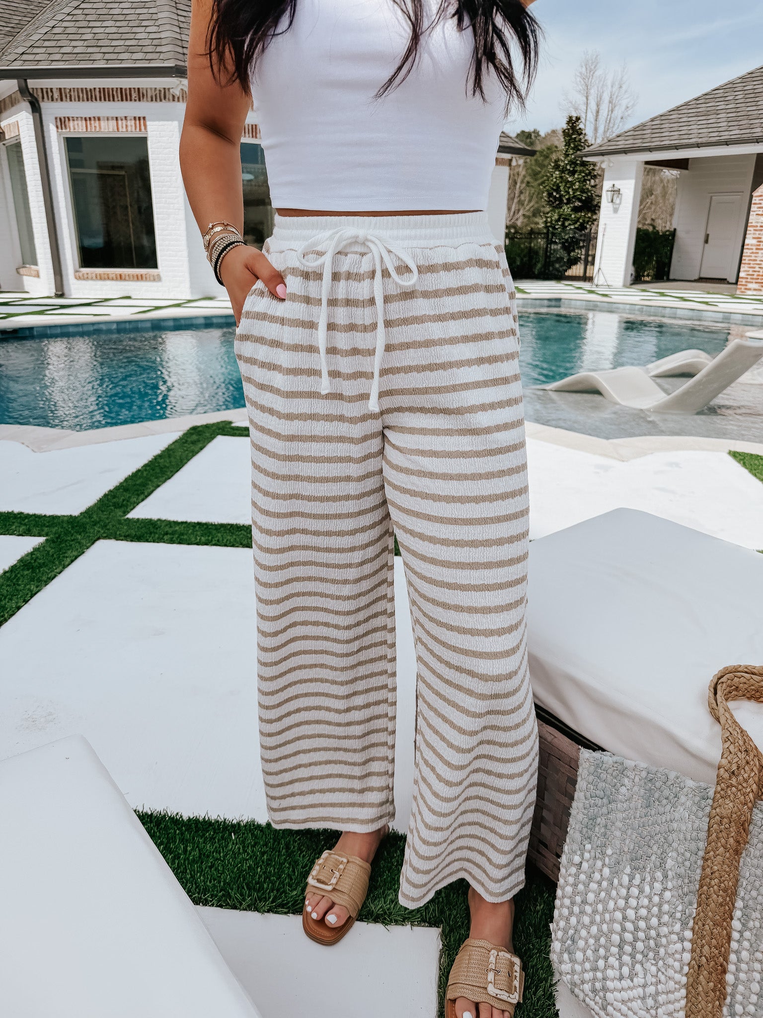 Beach House Brunch Pants in Khaki