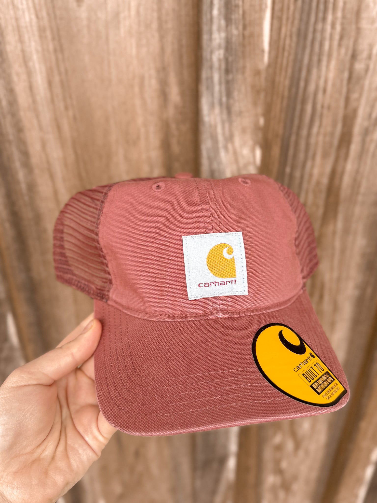 CARHARTT CANVAS MESH-BACK CAP APPLE BUTTER