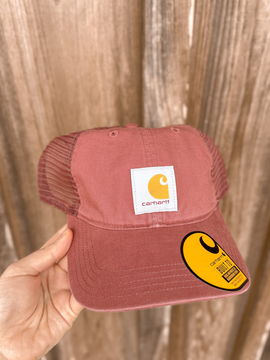 CARHARTT CANVAS MESH-BACK CAP APPLE BUTTER – Boot Country