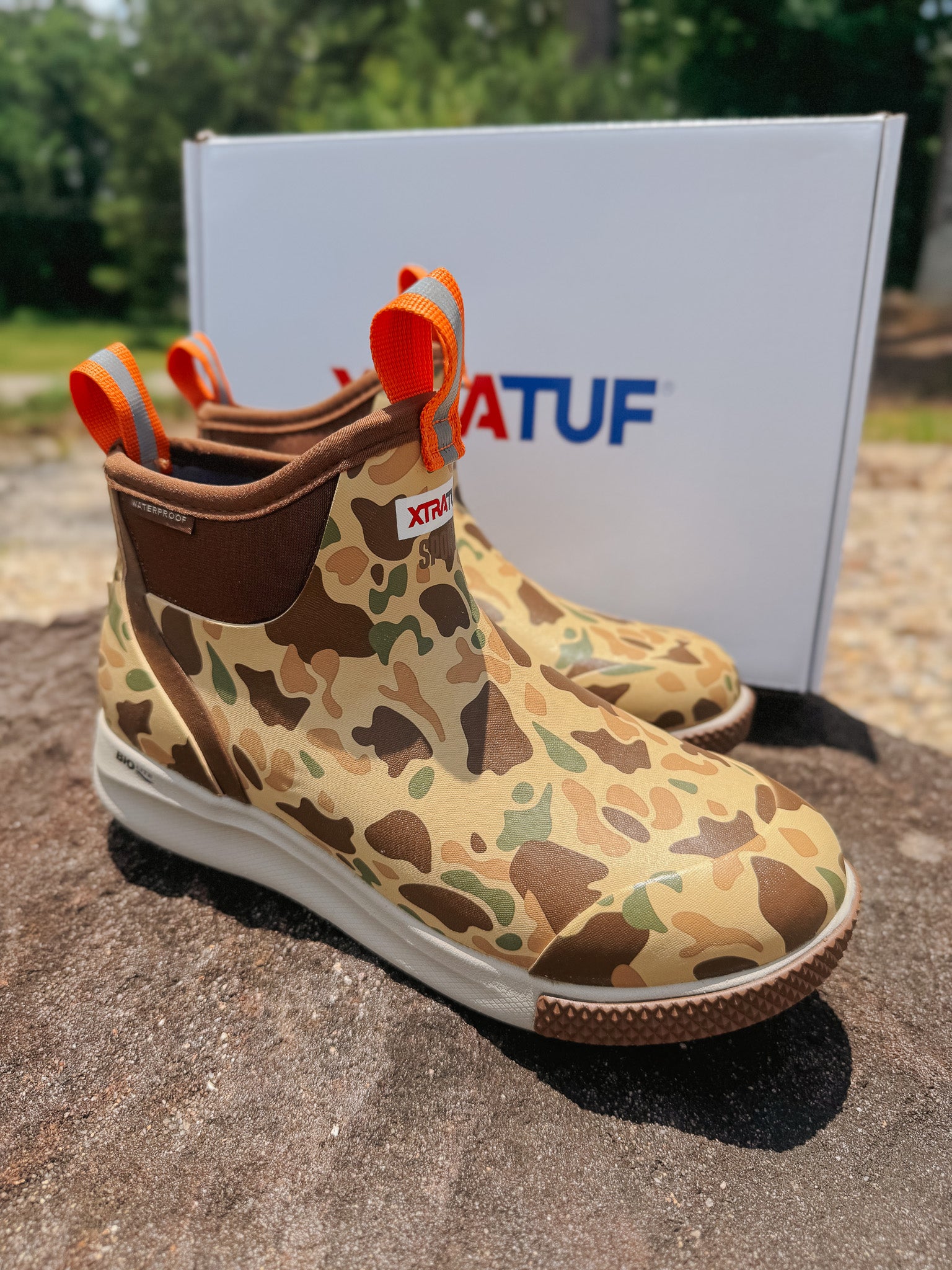 Men's Xtratuf 6 in Ankle Deck Boot Sport in Duck Camo