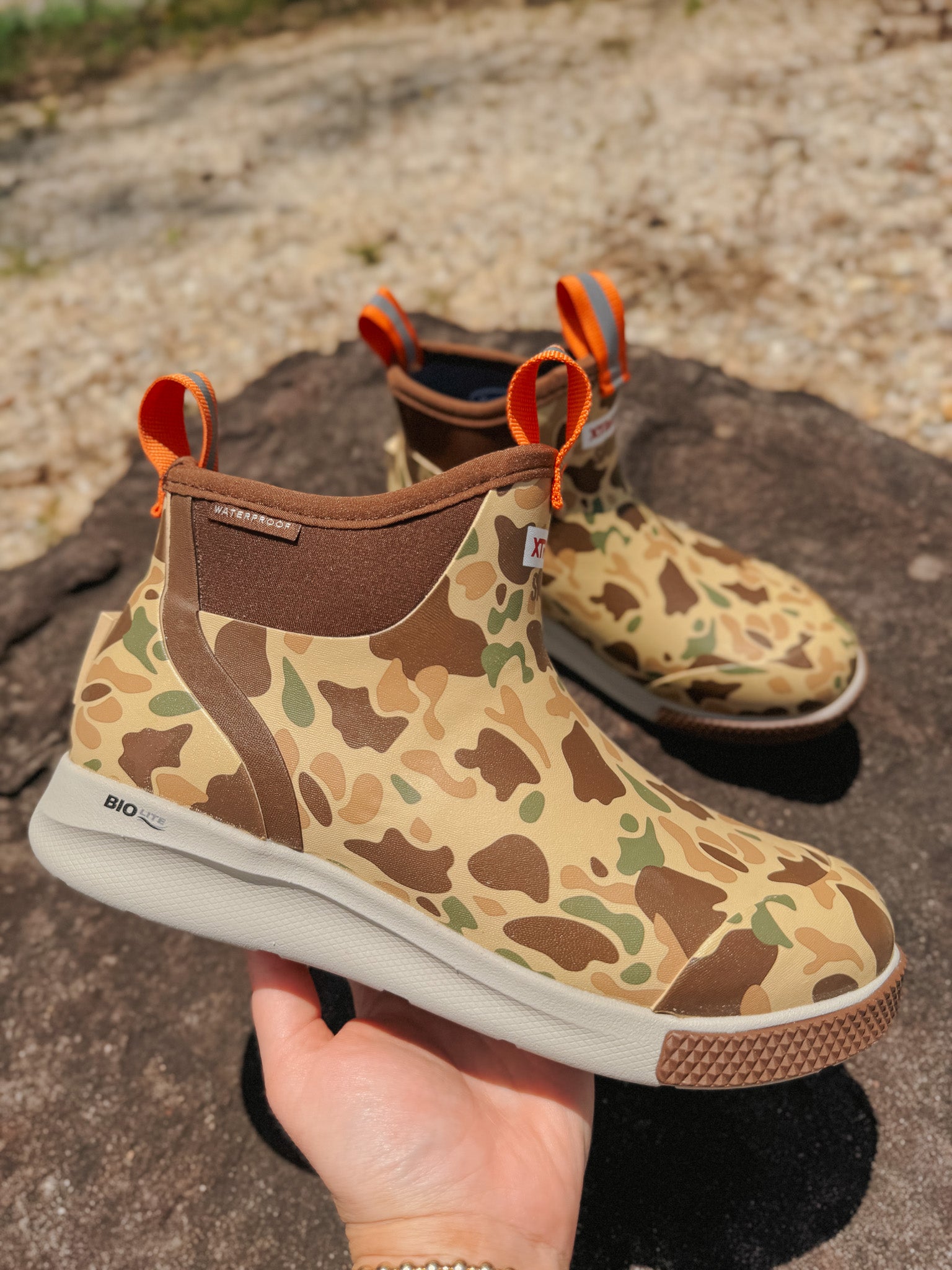 Men's Xtratuf 6 in Ankle Deck Boot Sport in Duck Camo