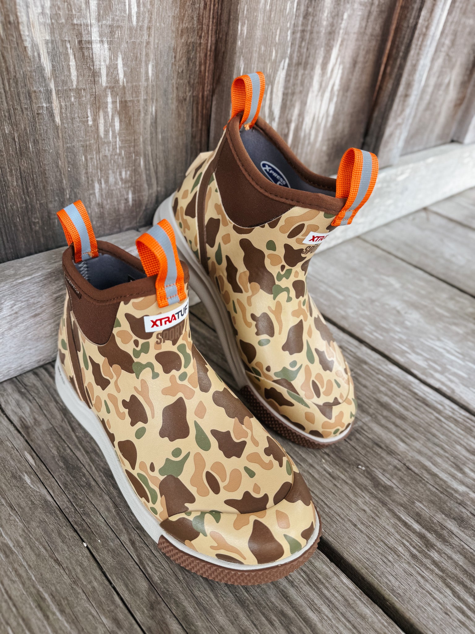 Men's Xtratuf 6 in Ankle Deck Boot Sport in Duck Camo