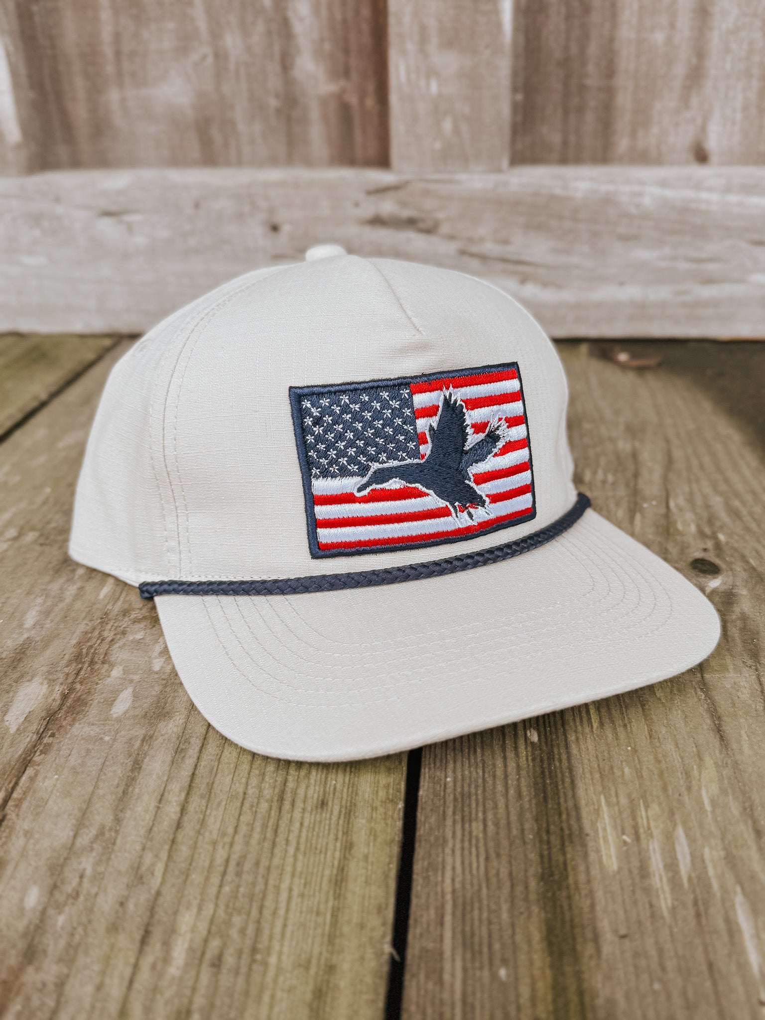 Burlebo American Flag Duck Cap