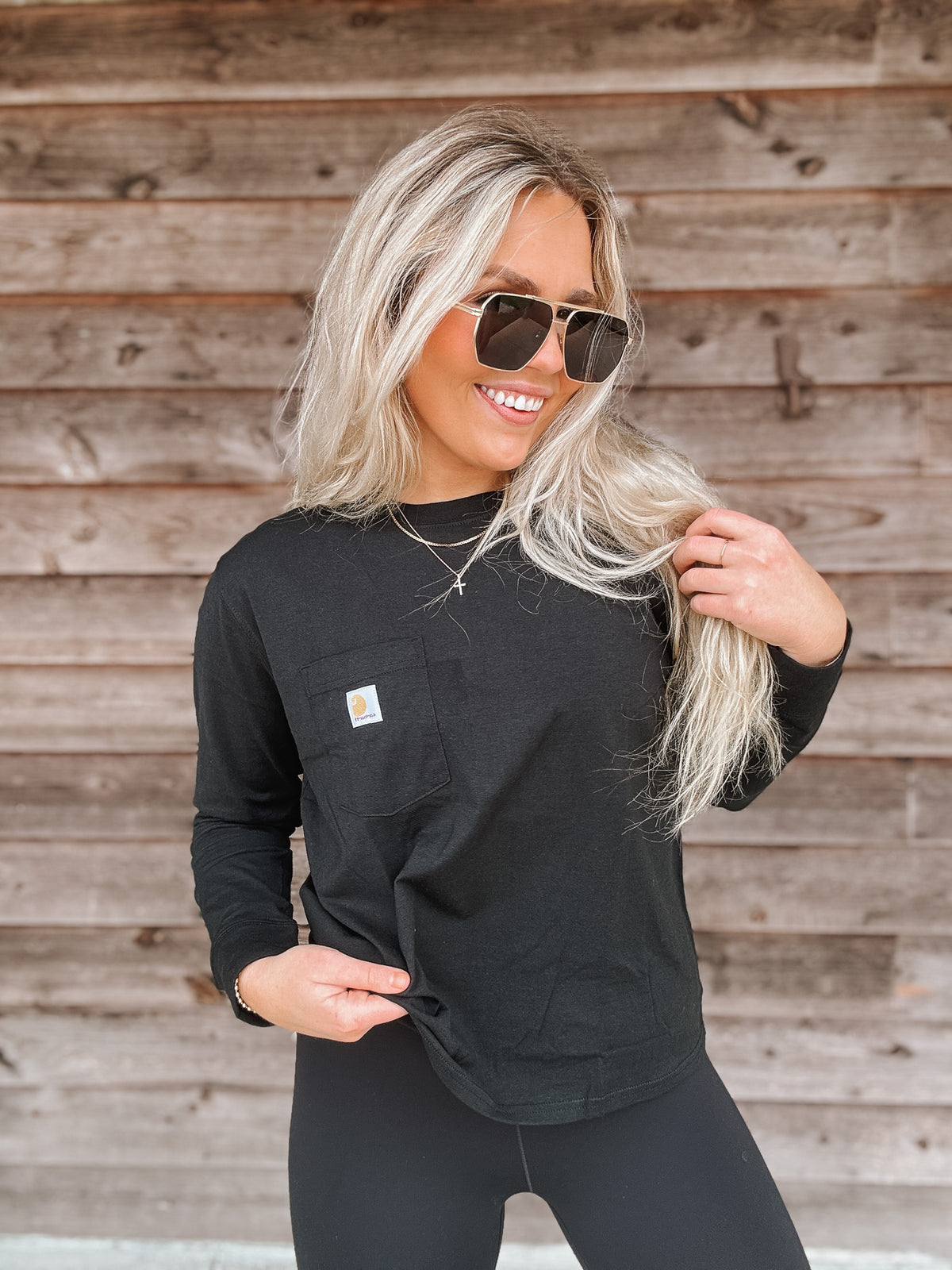 Carhartt | Women's TENCEL Loose Fit T-Shirt in Black