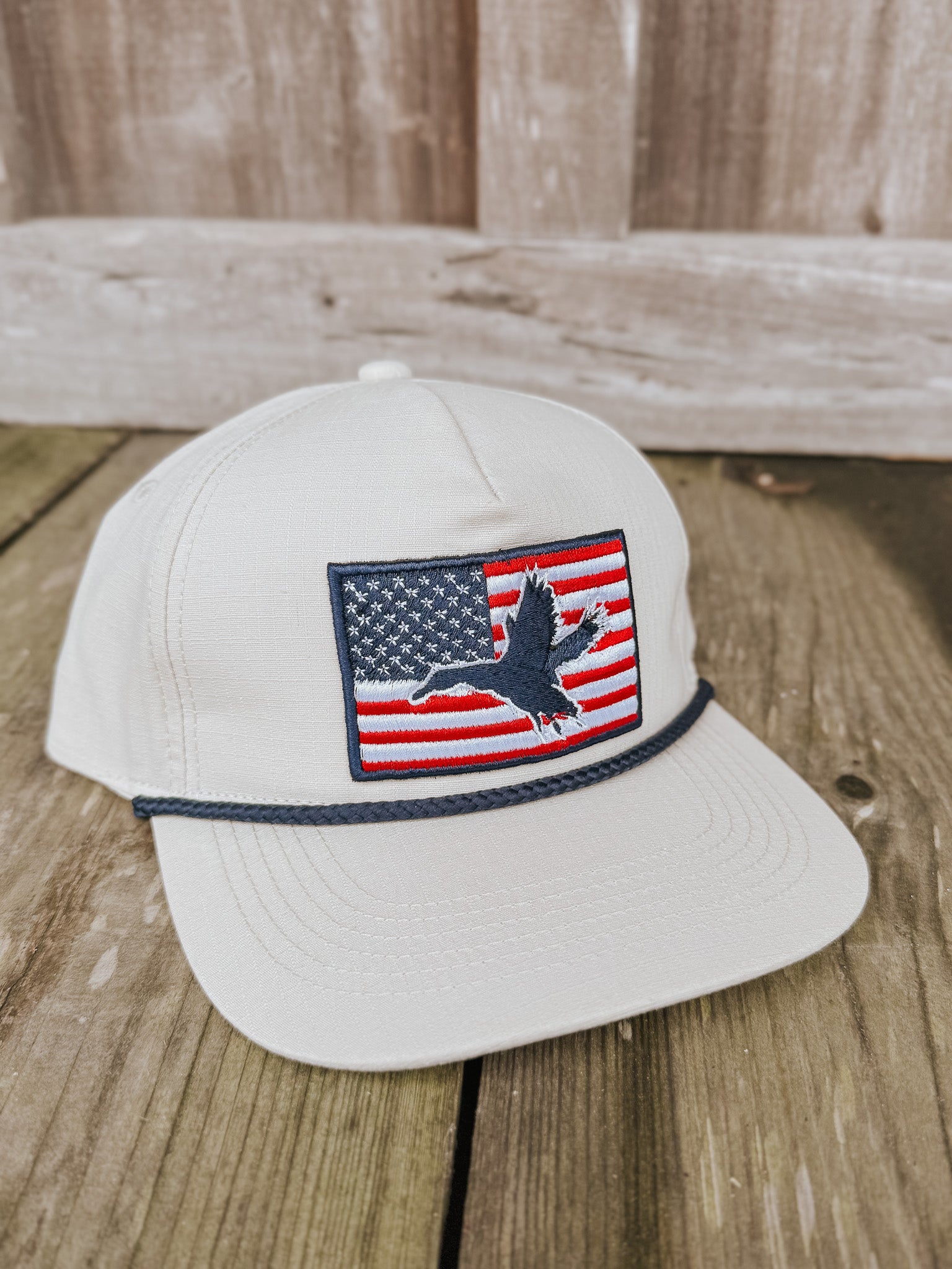 Burlebo American Flag Duck Cap
