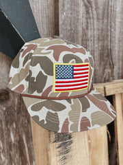 Burlebo Classic American Flag Camo Cap