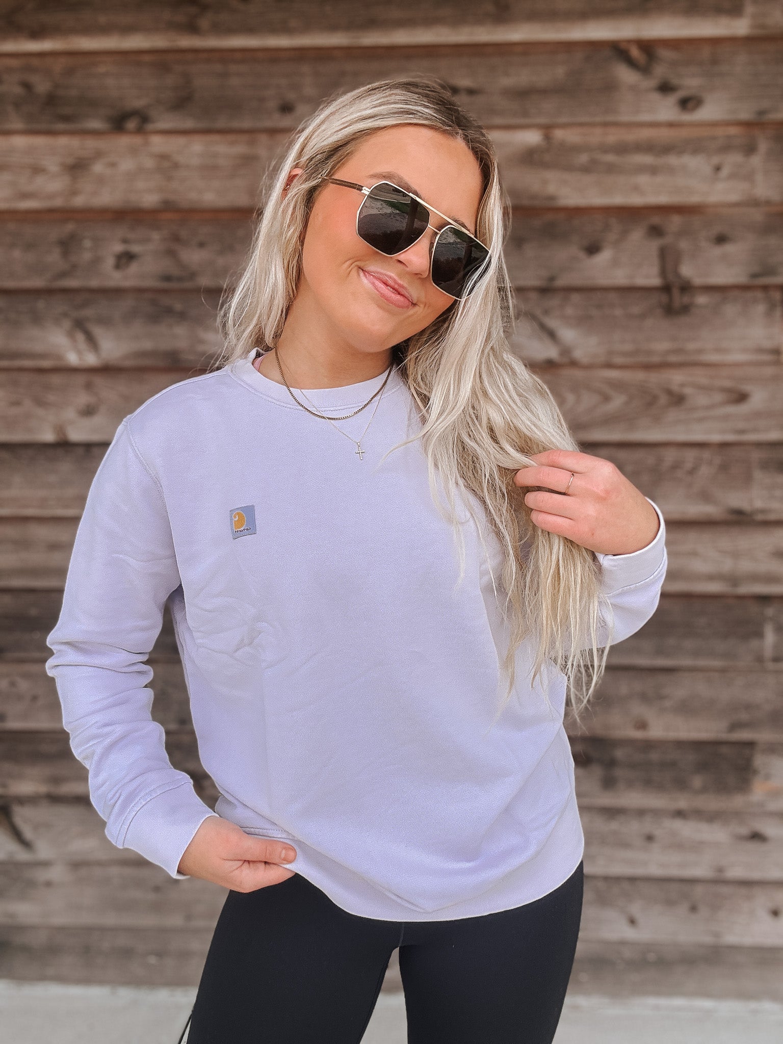 Women's Carhartt TENCEL Relaxed Fit Sweatshirt in Mica