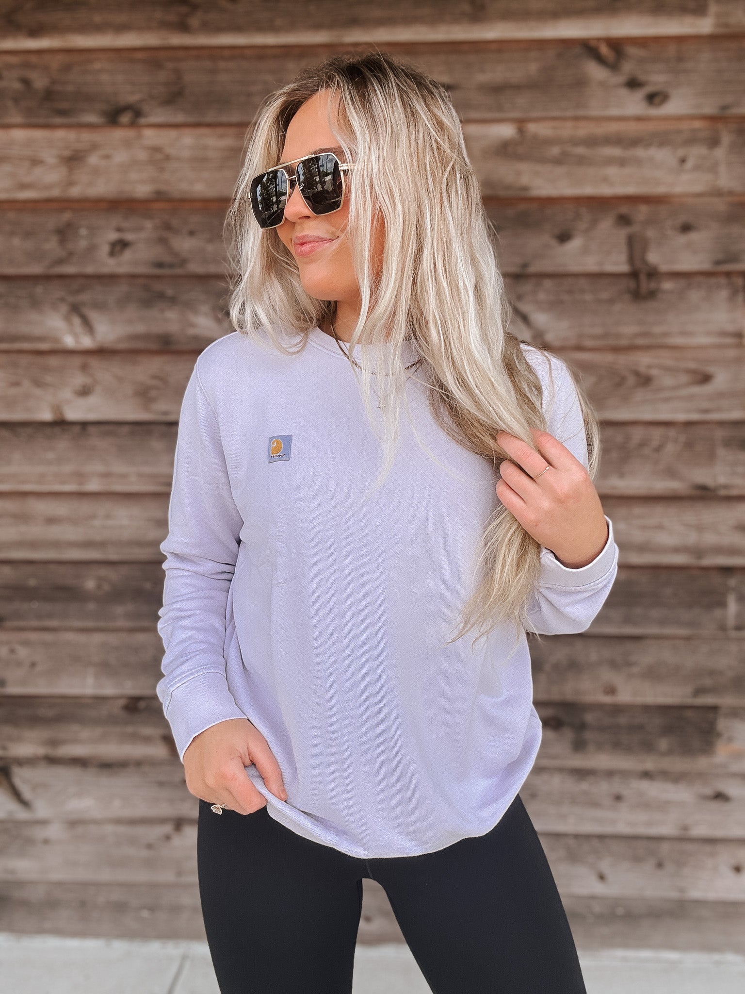 Women's Carhartt TENCEL Relaxed Fit Sweatshirt in Mica