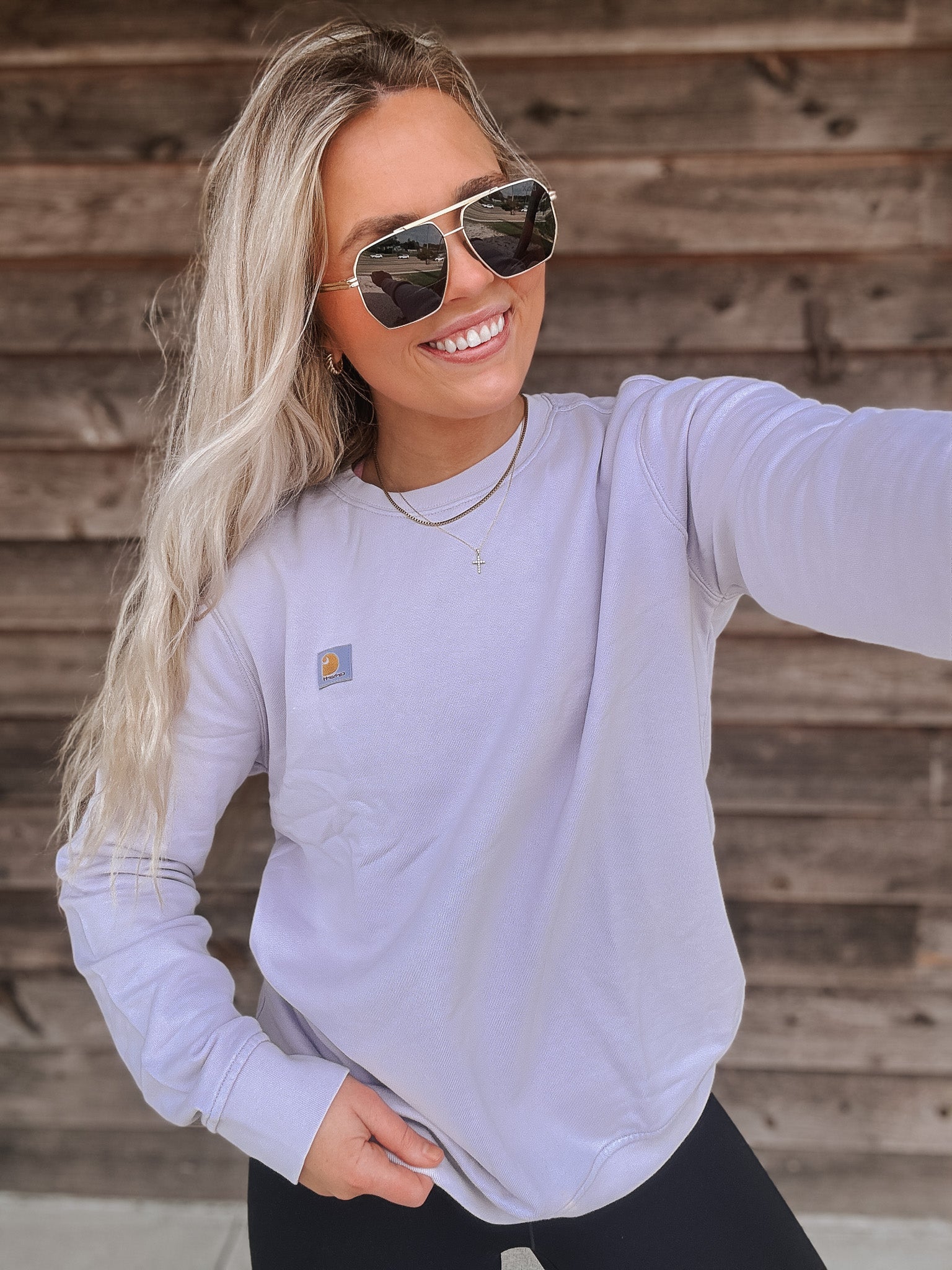 Women's Carhartt TENCEL Relaxed Fit Sweatshirt in Mica