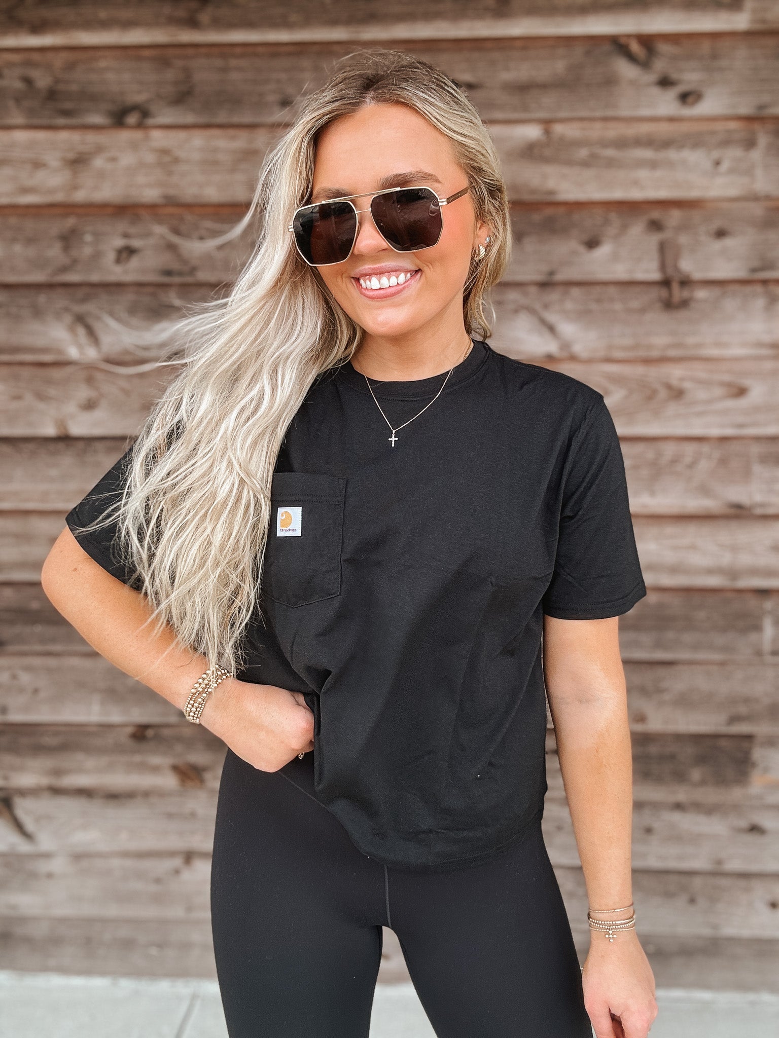 Women's Carhartt TENCEL Fiber Series Loose Fit Crewneck Tee - Black