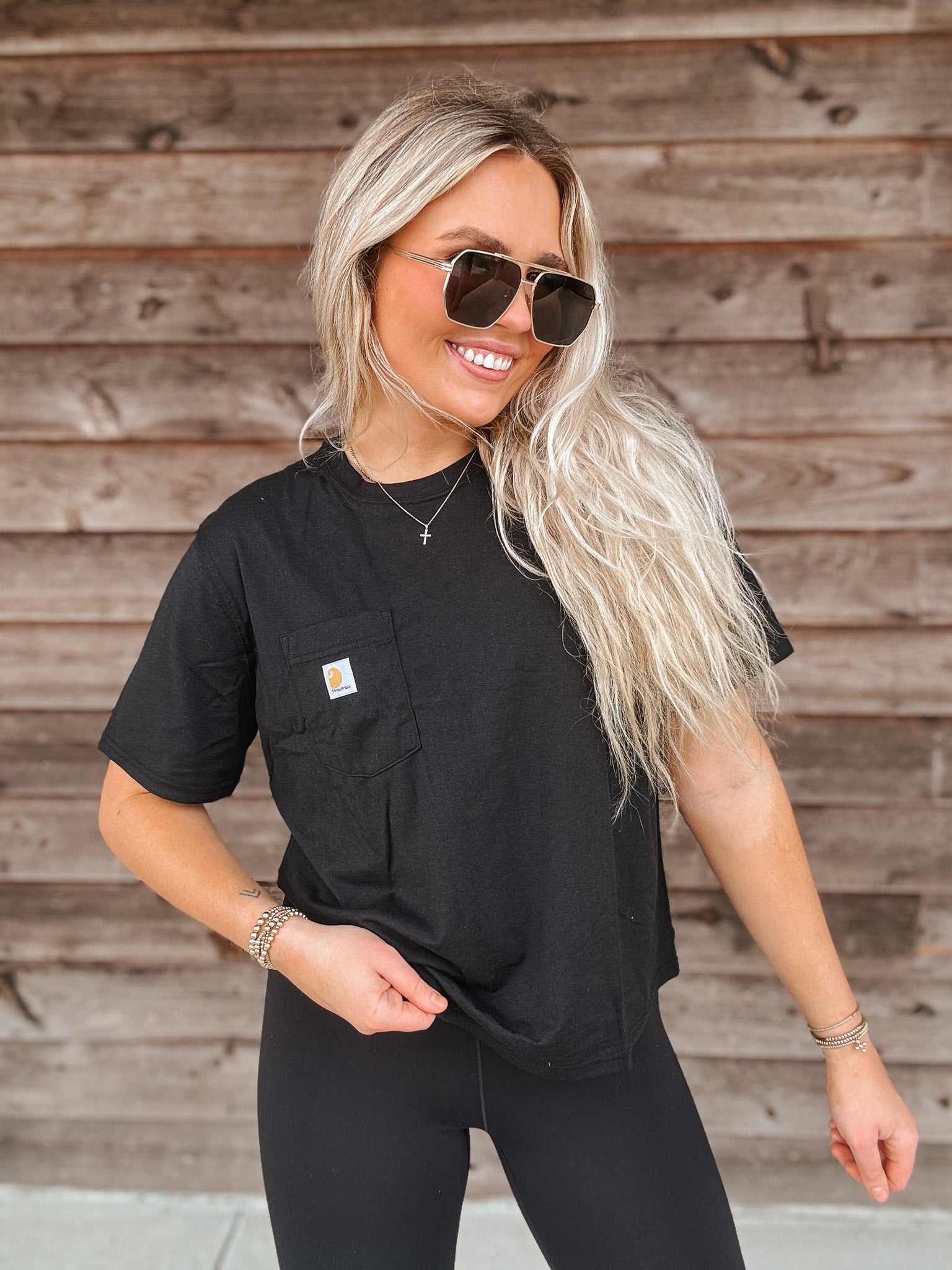 Women's Carhartt TENCEL Fiber Series Loose Fit Crewneck Tee - Black