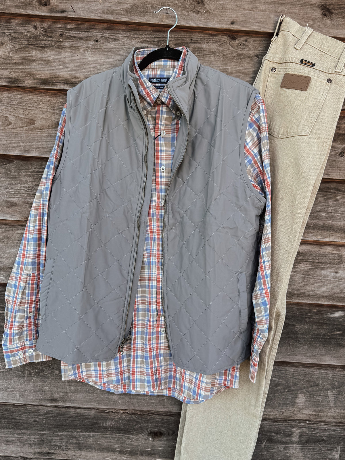 Southern Marsh | Franklin Plaid Performance Dress Shirt