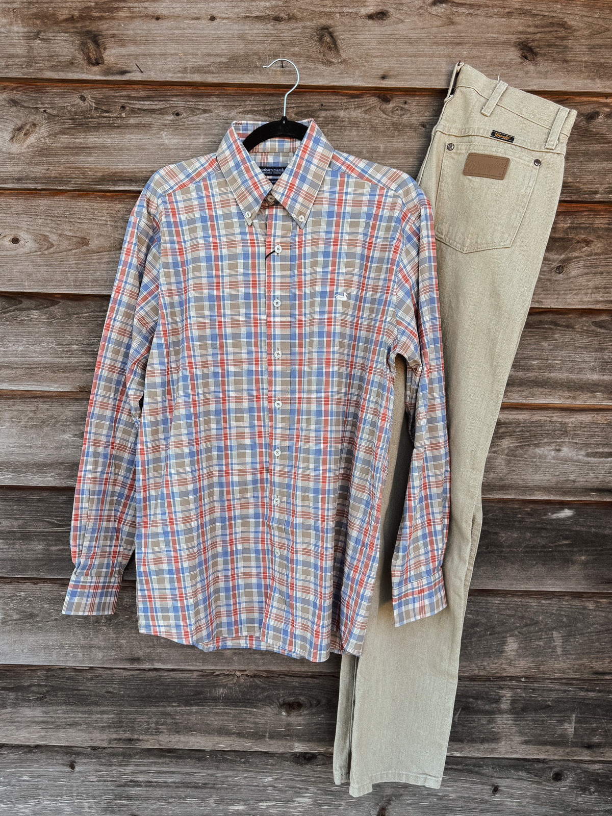 Southern Marsh | Franklin Plaid Performance Dress Shirt