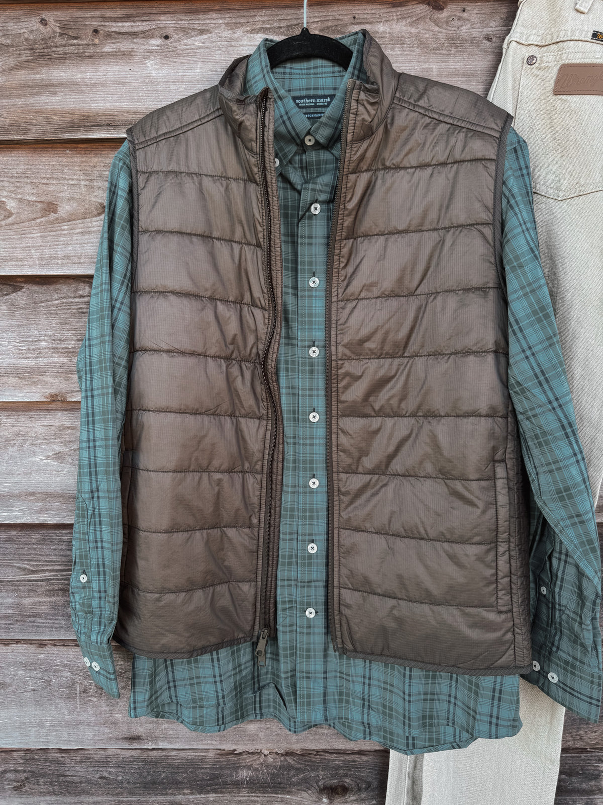 Southern Marsh | Highlands Lattice Performance Dress Shirt