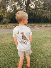 Toddler Local Boy Duck Camo Dog & Moon T-Shirt