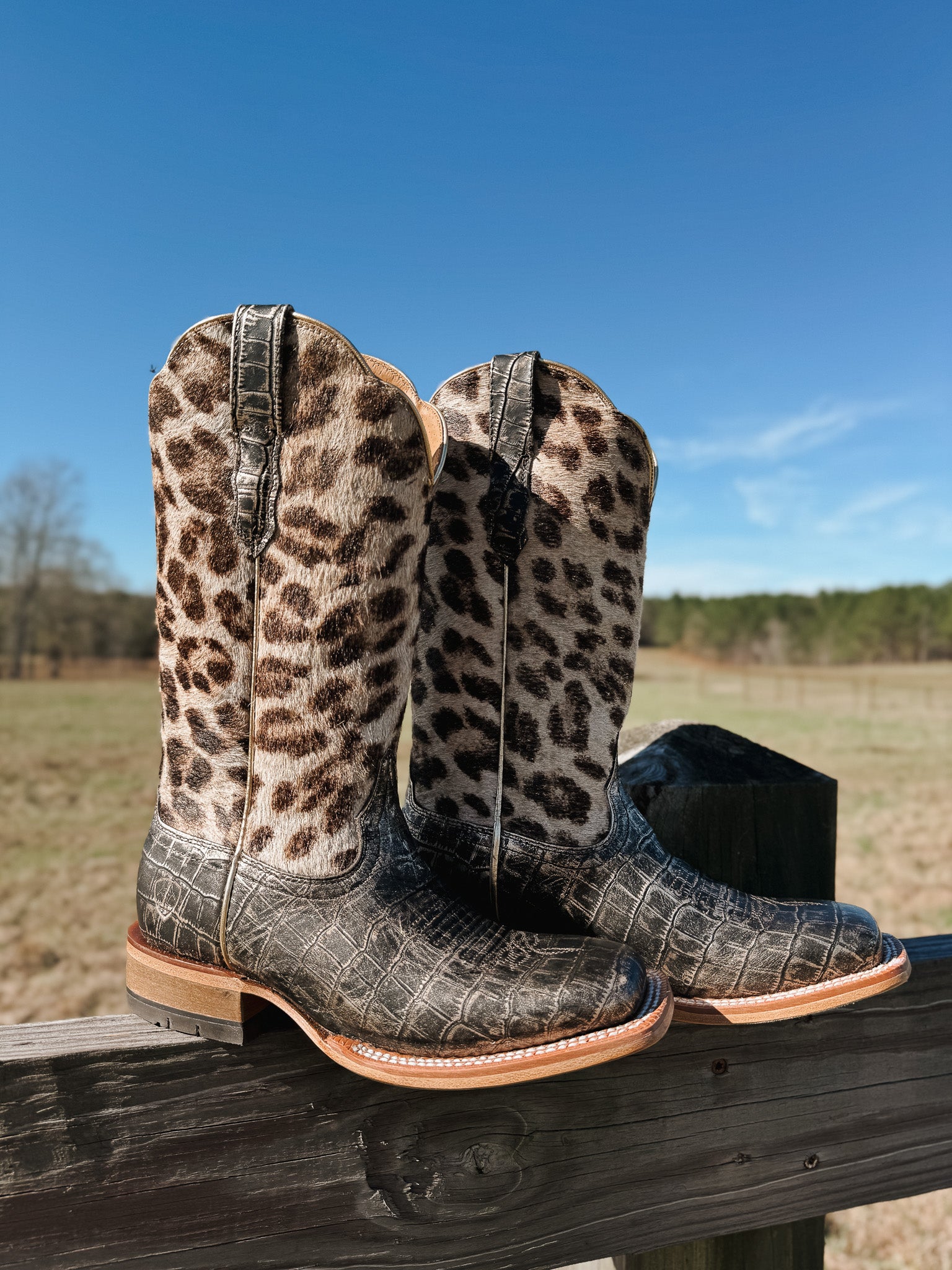 Ariat Women's Frontier Farrah Wide Square Toe Western Boot