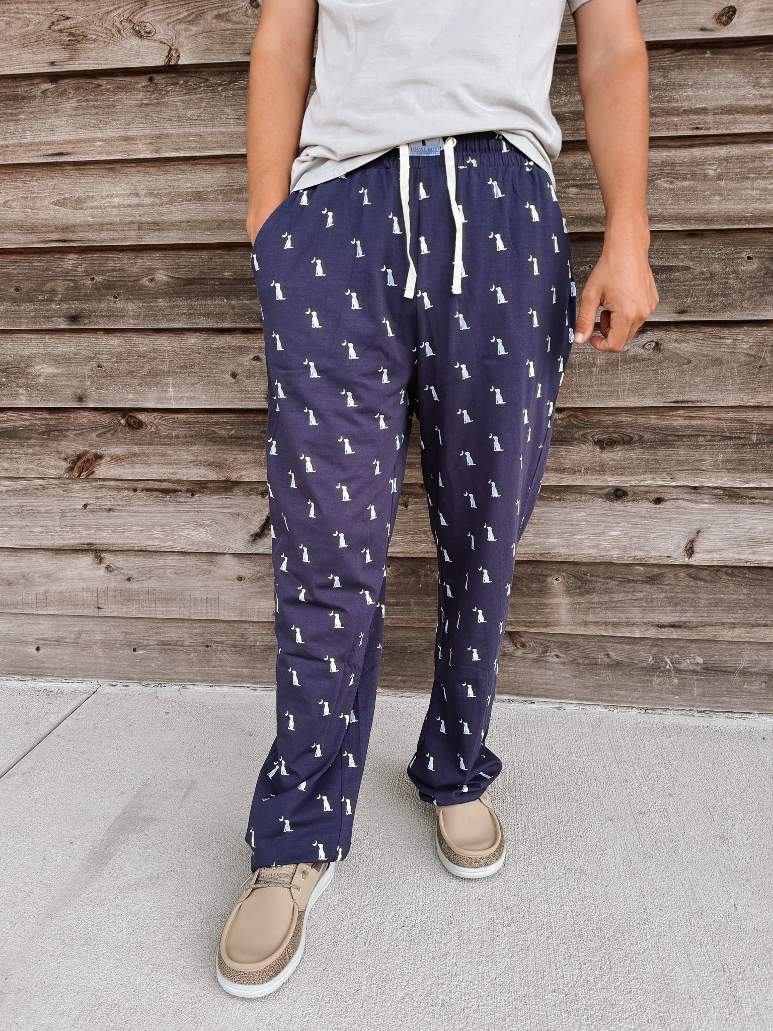 Men's Local Boy Dog & Moon Pajama Pant