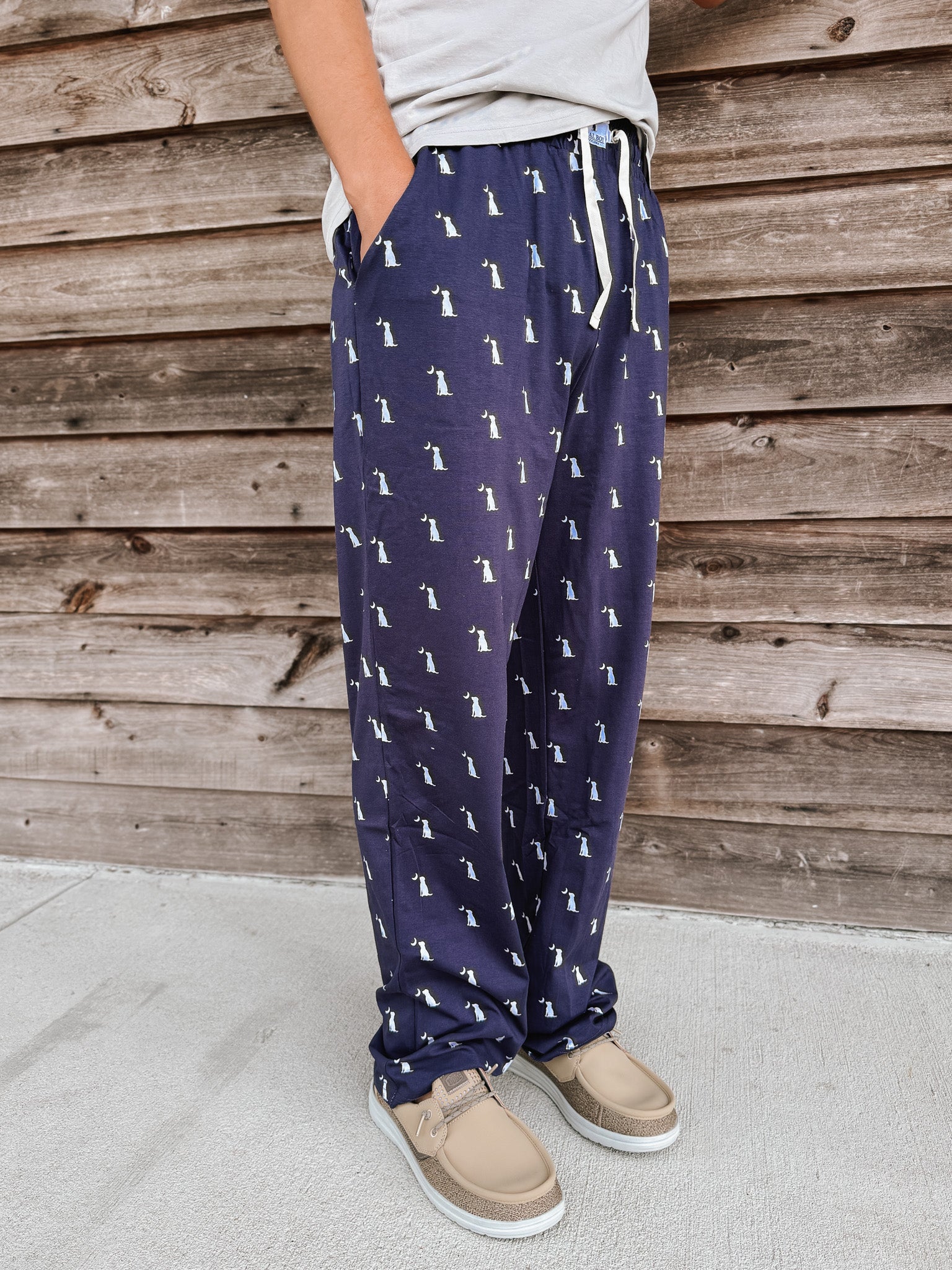 Men's Local Boy Dog & Moon Pajama Pant