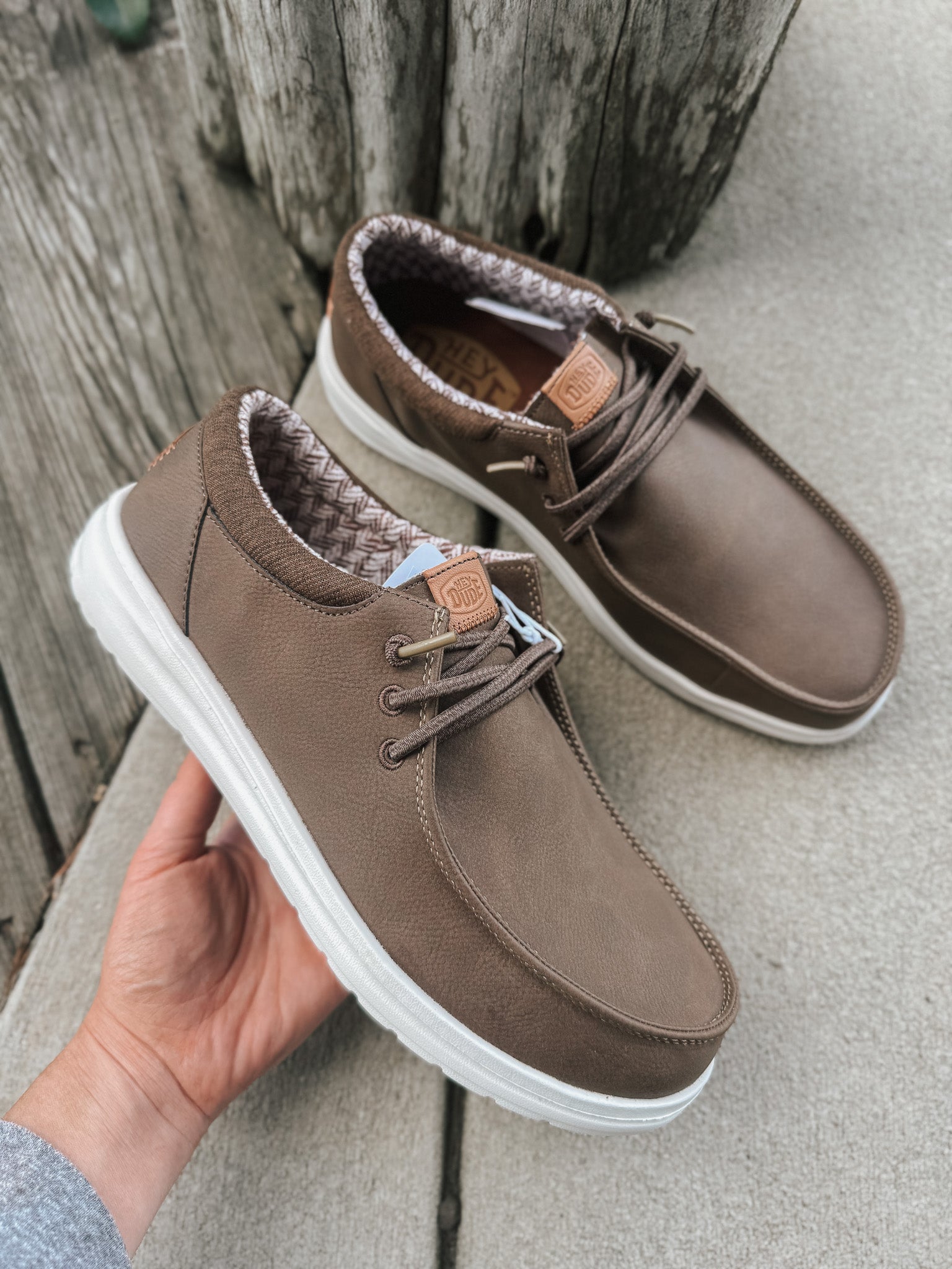 hey dudes tobacco brown Dude Men's Walley Stretch Loafer Shoes Lightweight Comfortable Size 10 A DUDESOLE+ cushioned foam footbed delivers all Amazon.com | HEYDUDE Wally Fish